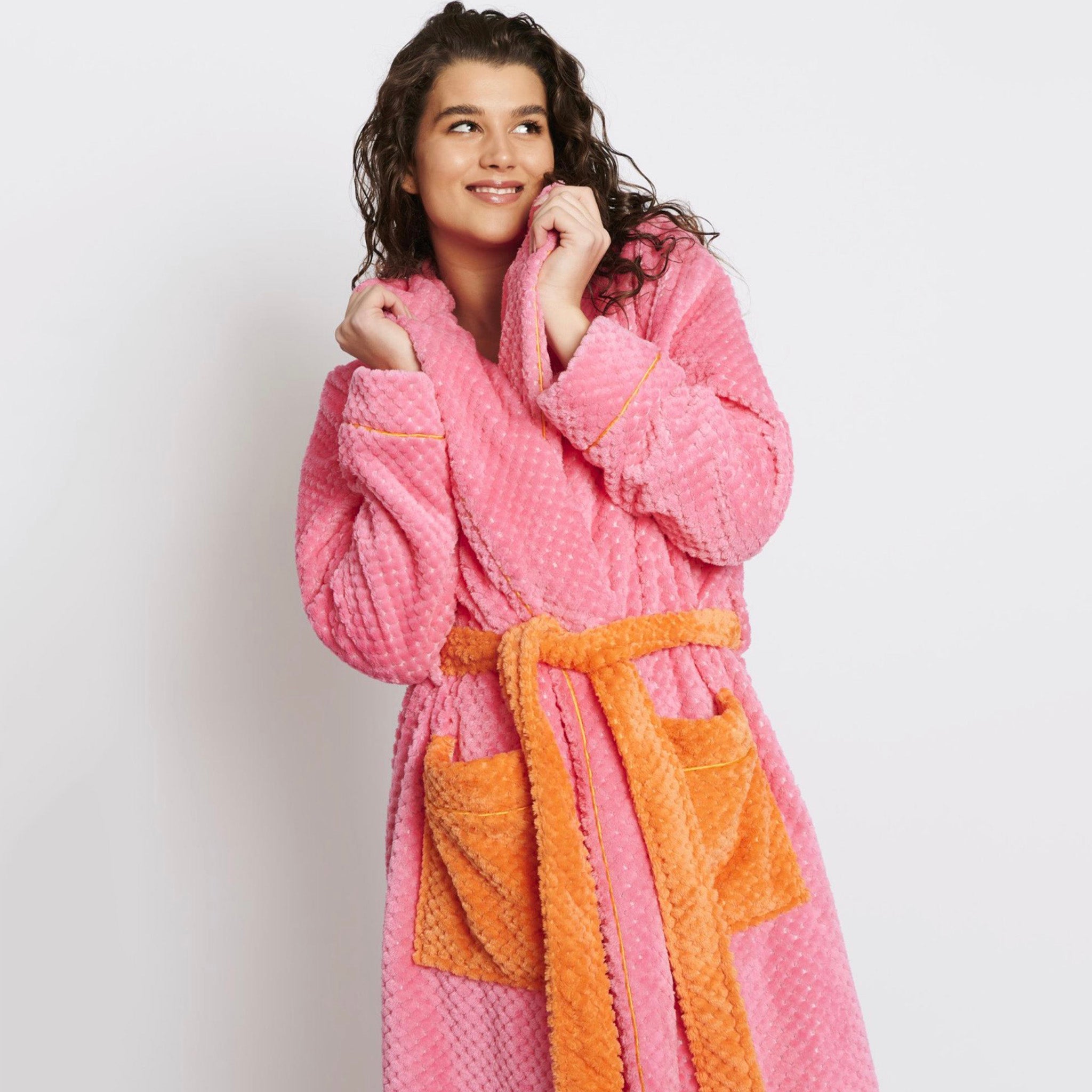 Kip & Co Cosy Robe - Flamingo