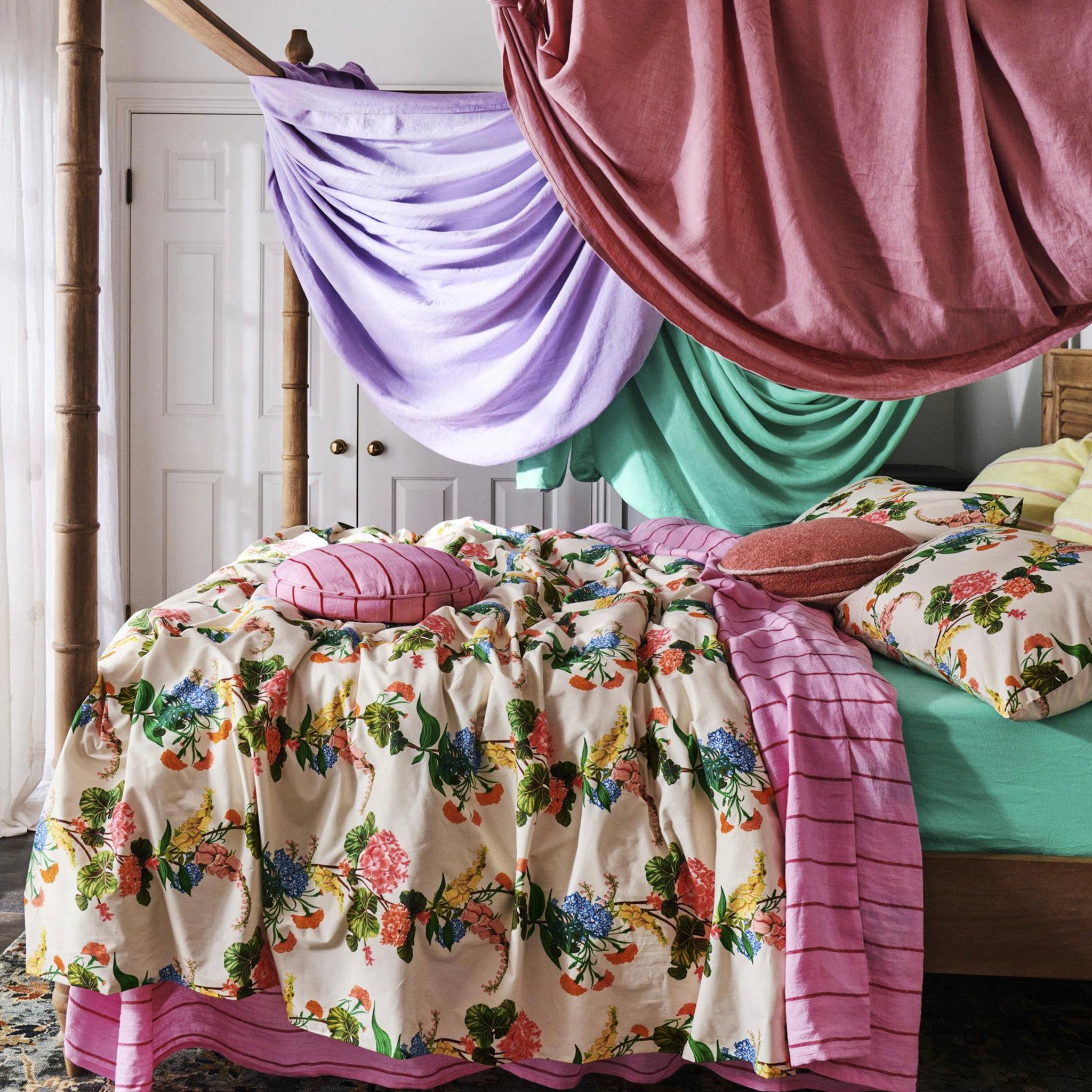 Kip & Co Silk Pillowslip - Bouquet Beauty