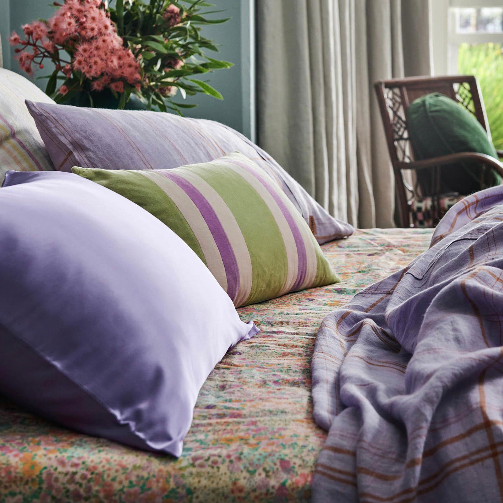 Kip & Co Silk Pillowslip - Lavender