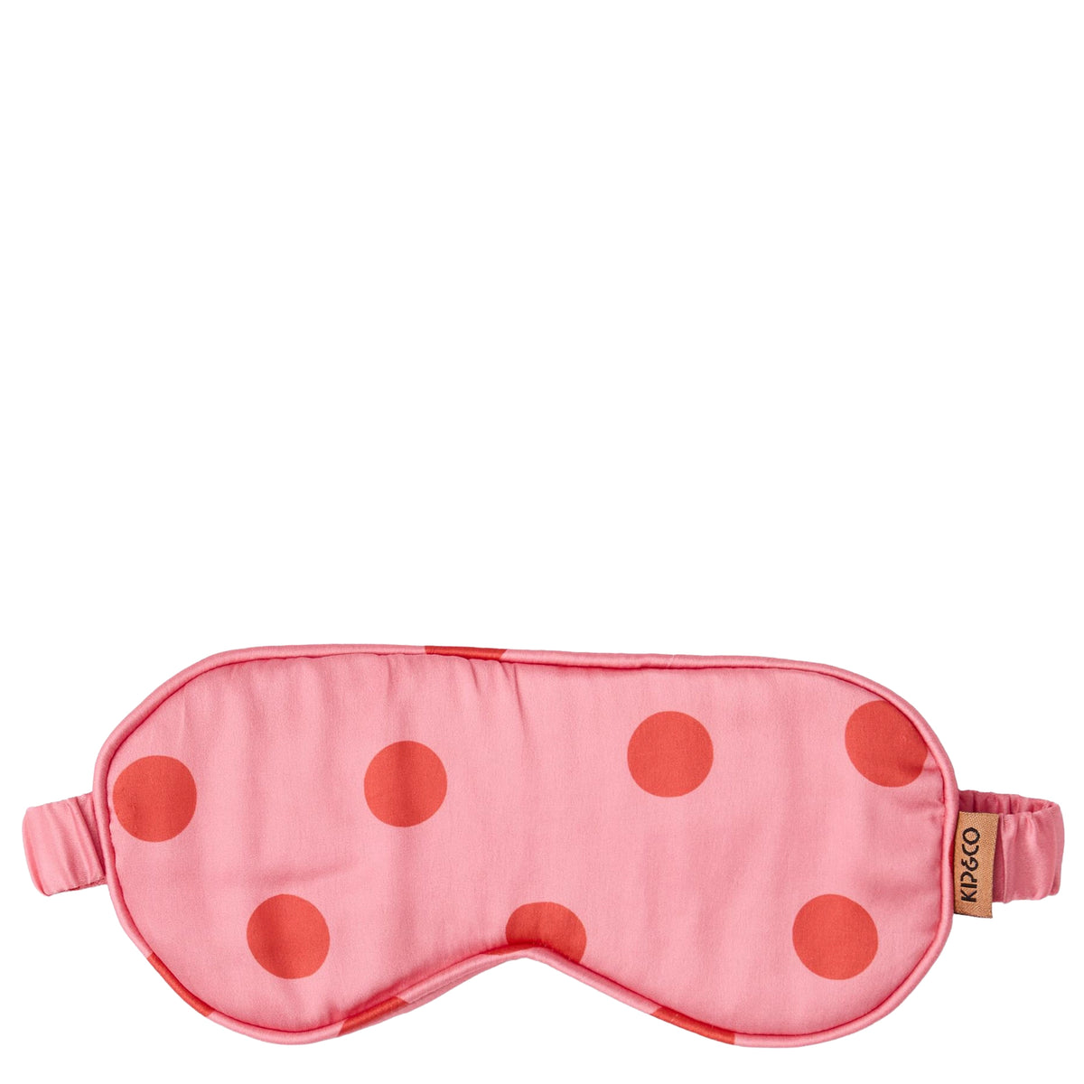 Kip & Co Eco Satin Bon Bon Eye Mask - Polkadot Pink