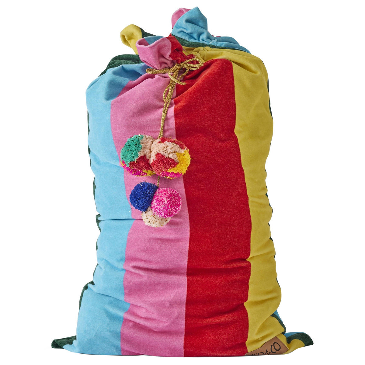 Kip & Co Velvet Santa Sack - Rainbow Joy