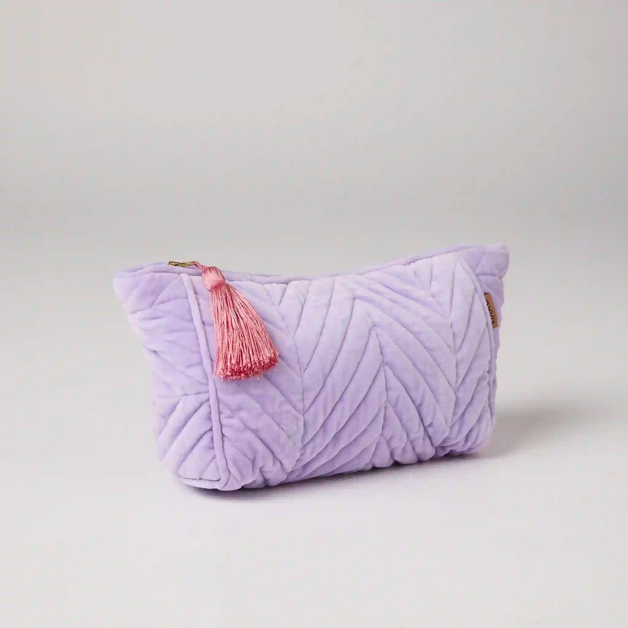 Kip & Co Velvet Toiletry Bag - Lilac