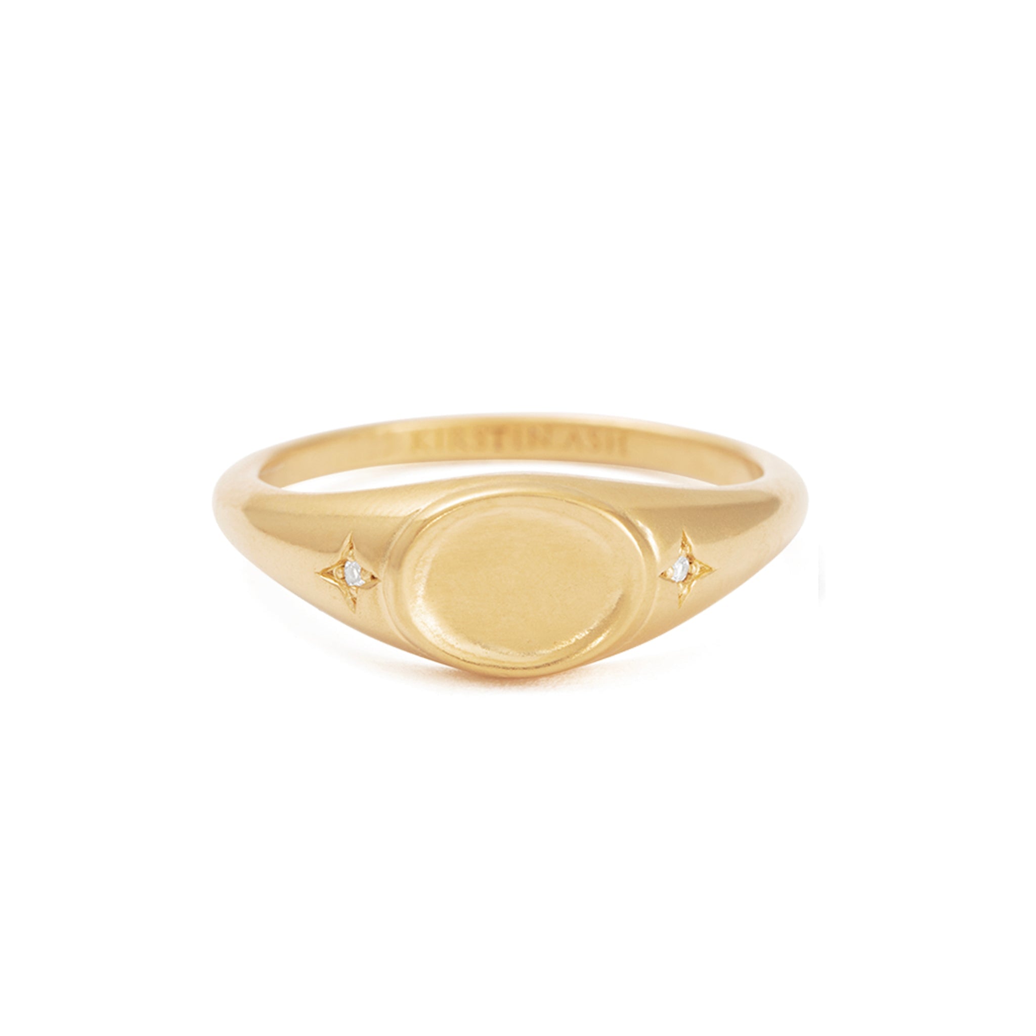 Kirstin Ash Eclipse Collection Signet Ring - Align - Tea Pea Home