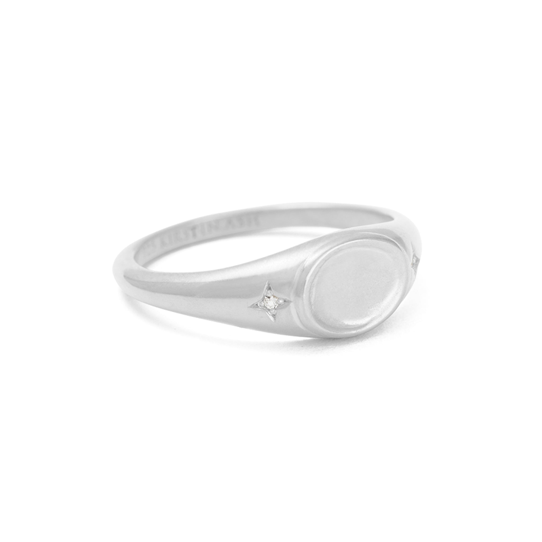 Kirstin Ash Eclipse Collection Signet Ring - Align - Tea Pea Home