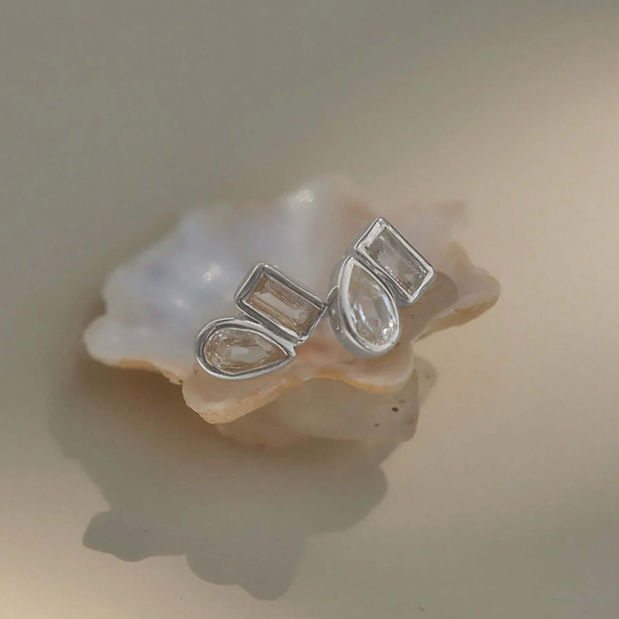 Kirstin Ash Place Collection Place Stud Earrings Silver