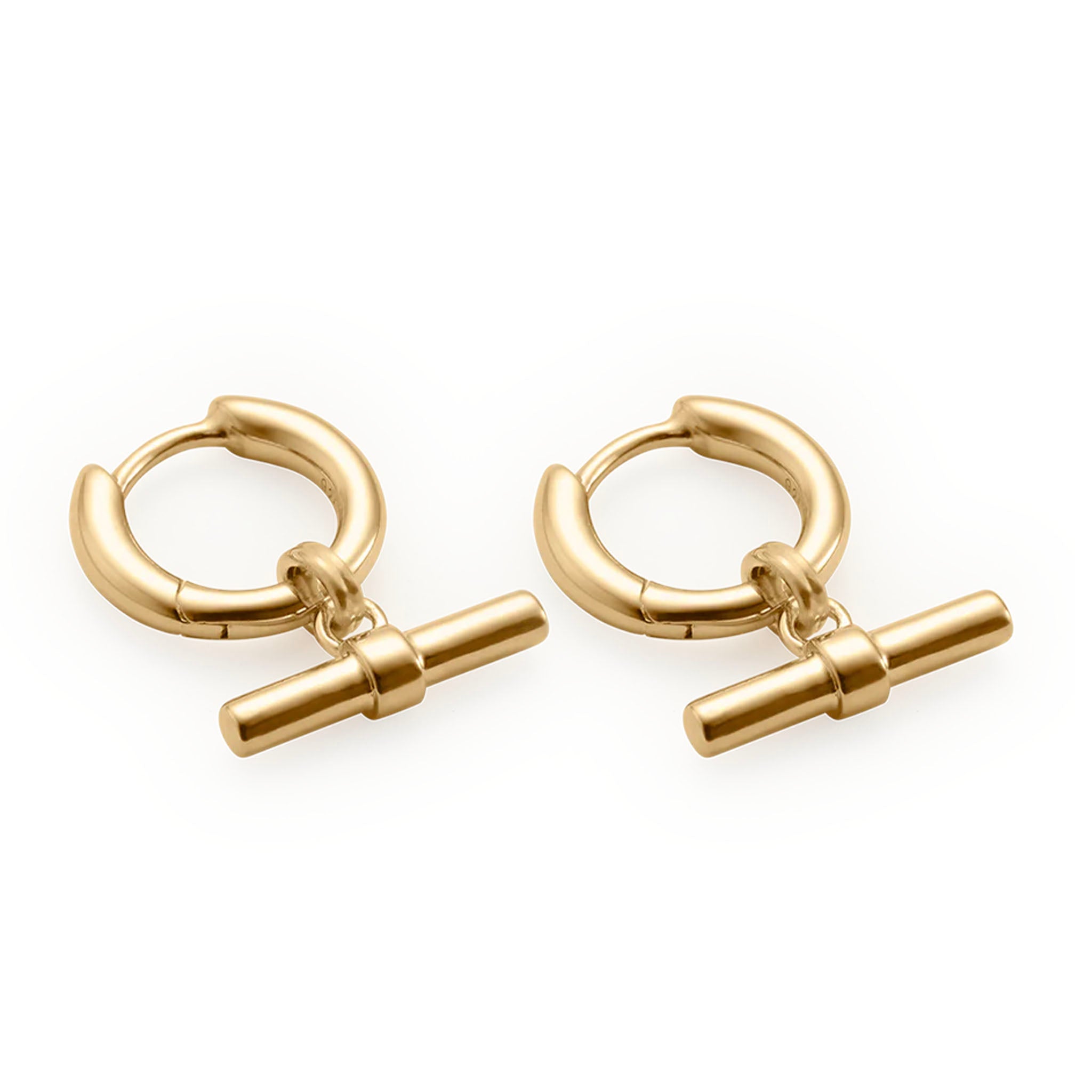 Kirstin Ash Within Motion Collection - Rhythm T-Bar Hoop Earrings