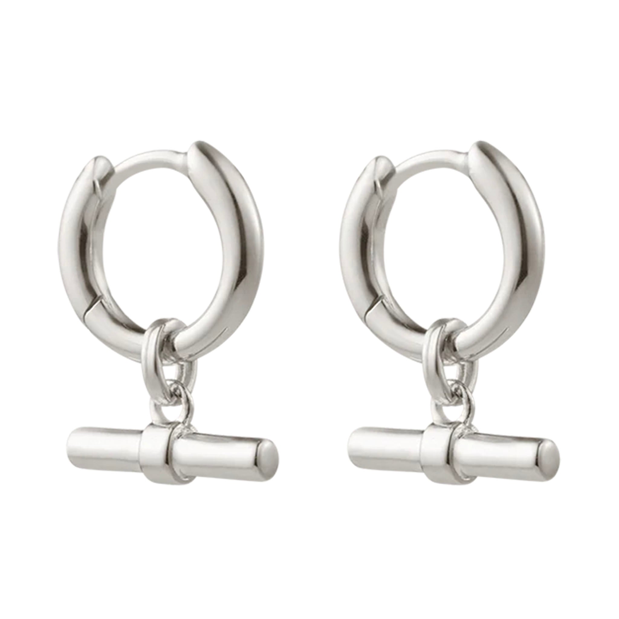 Kirstin Ash Within Motion Collection - Rhythm T-Bar Hoop Earrings