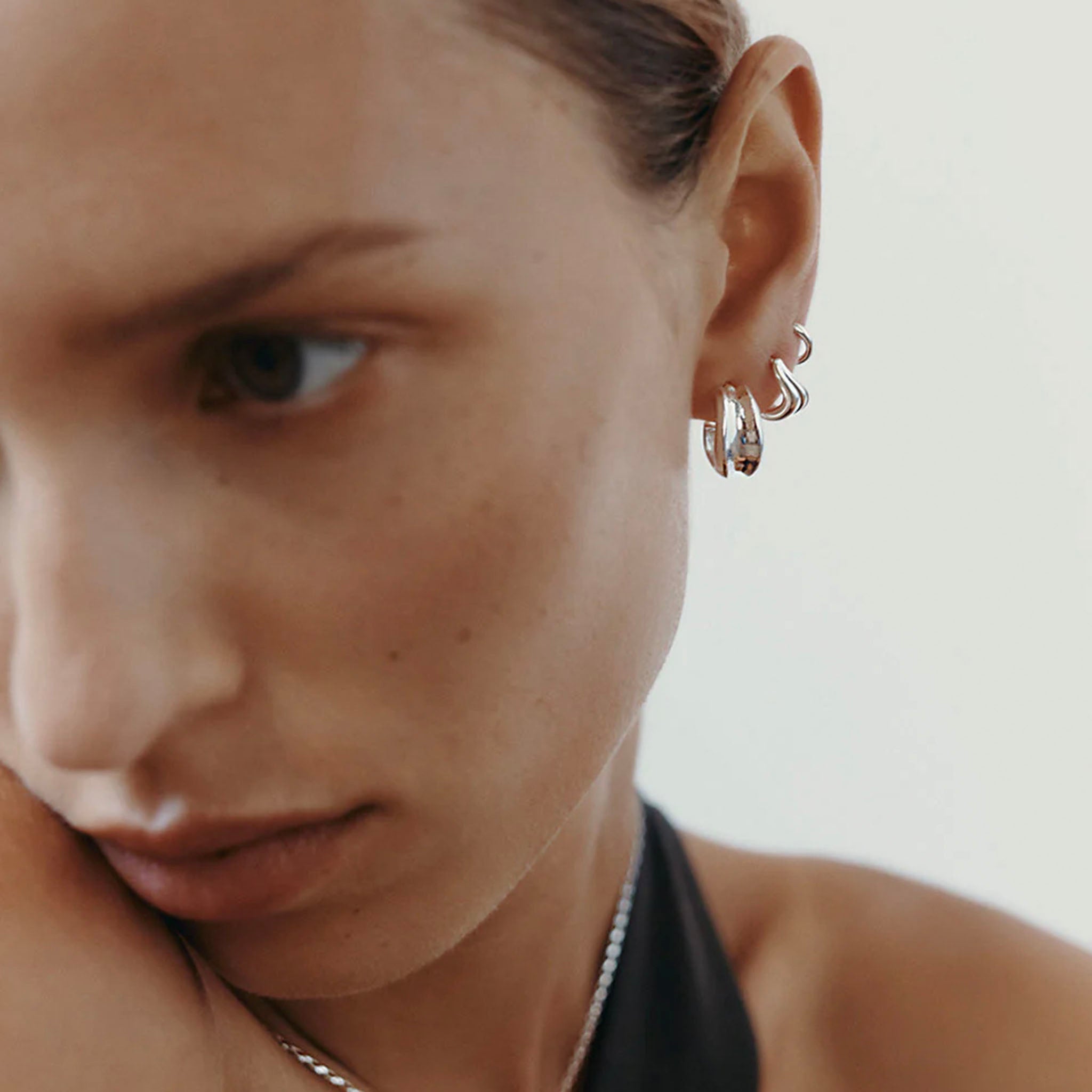 Kirstin Ash Within Motion Collection - Stillness Huggie Earrings