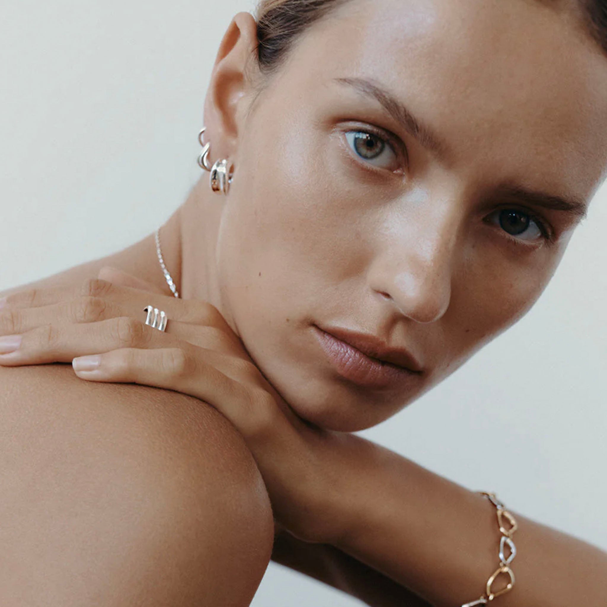 Kirstin Ash Within Motion Collection - Stillness Huggie Earrings