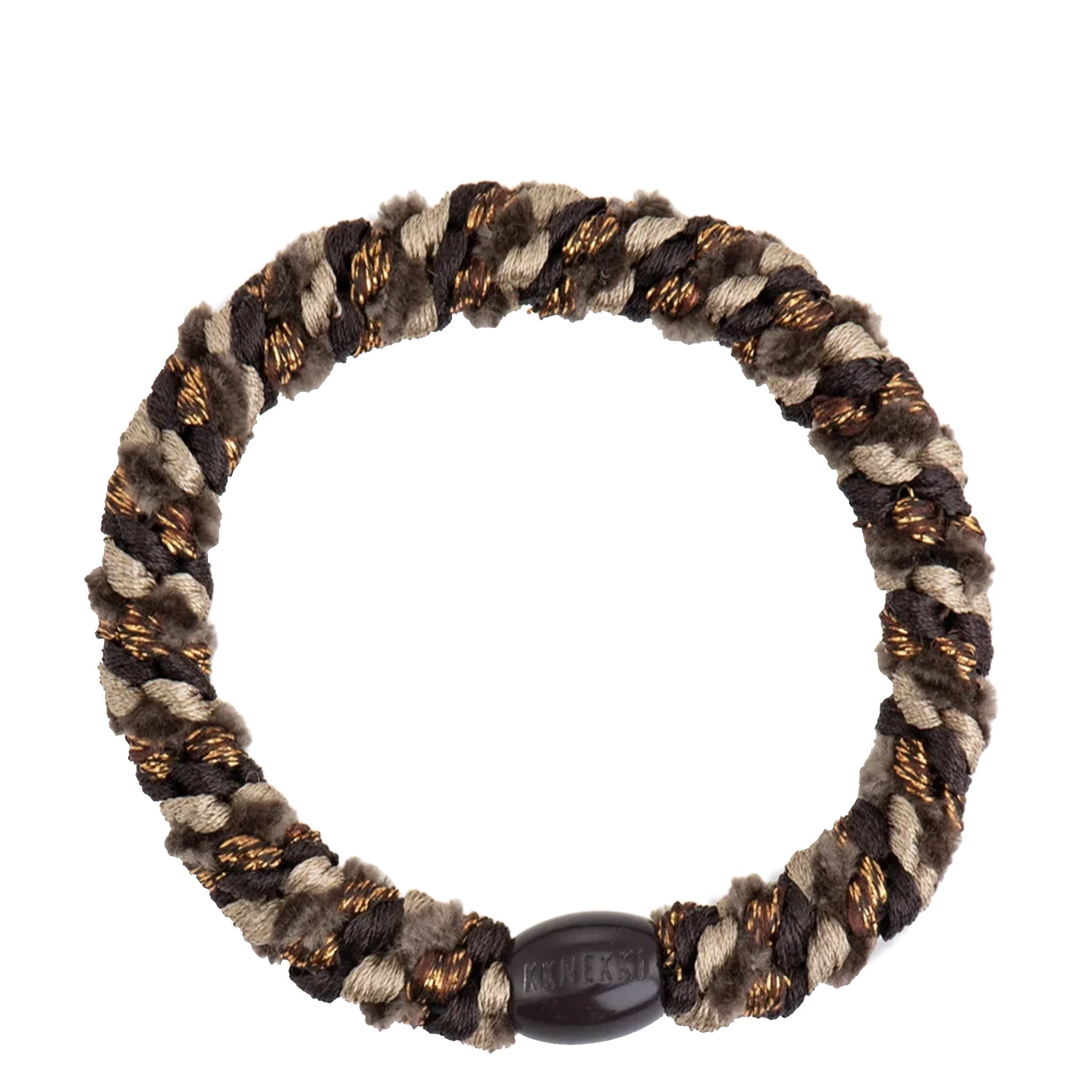 Kknekki Hair Tie - Moss Brown Glitter