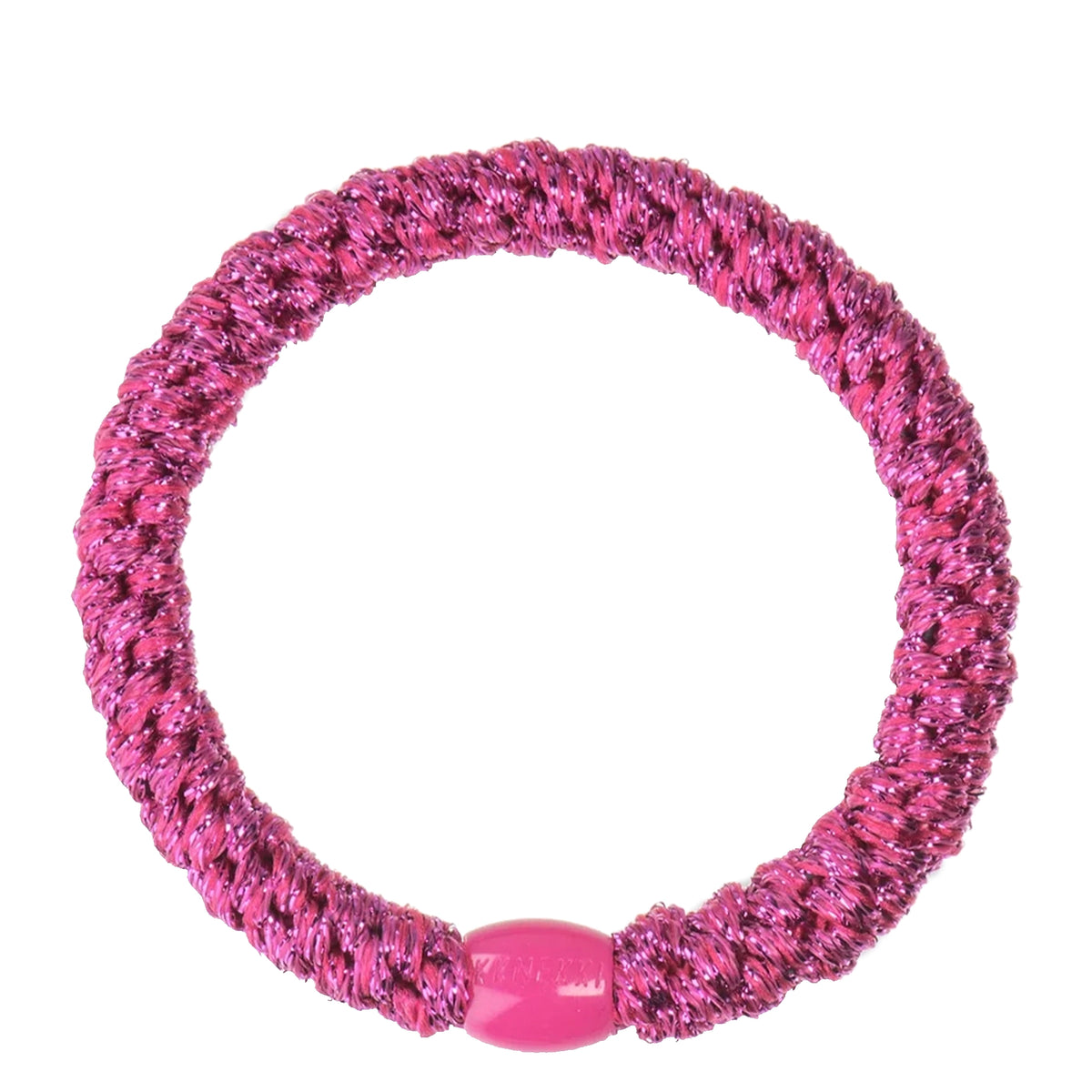 Kknekki Hair Tie - Electric Pink Glitter