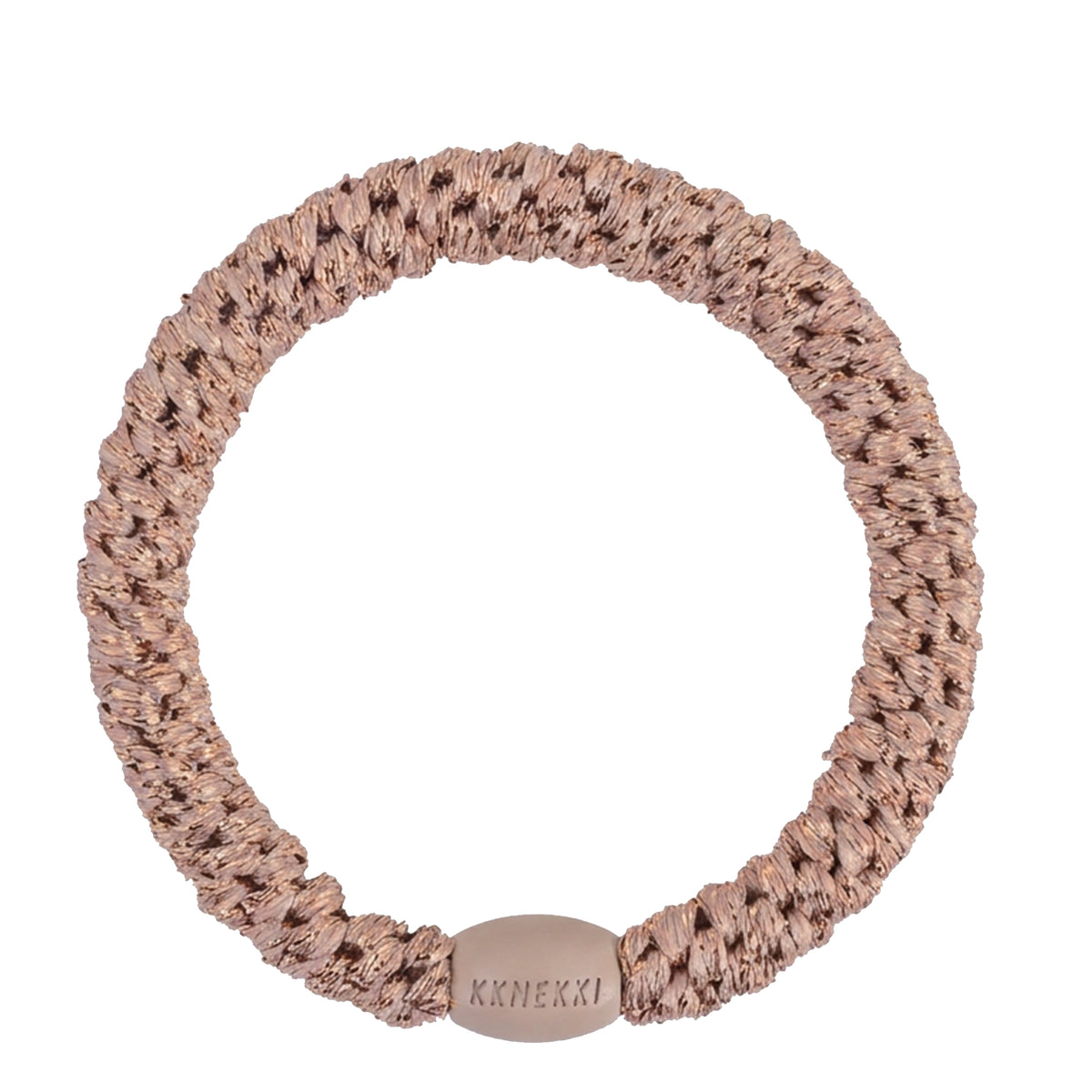 Kknekki Hair Tie - Taupe Glitter