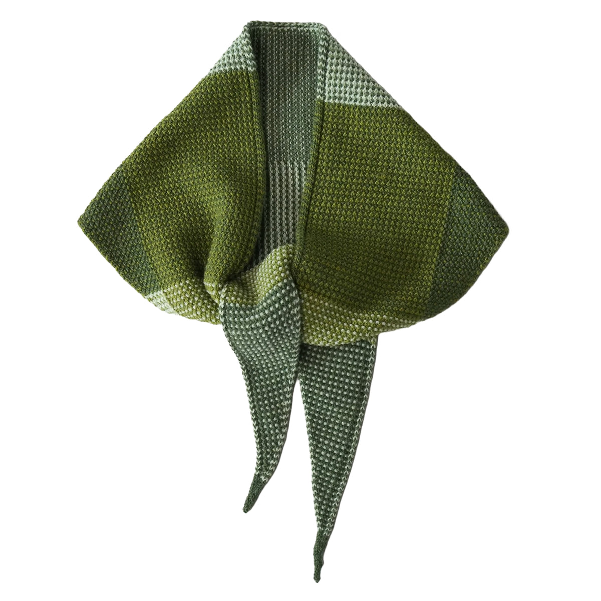 Knit Shepherd Waitaha Merino Neckerchief - Totara Green