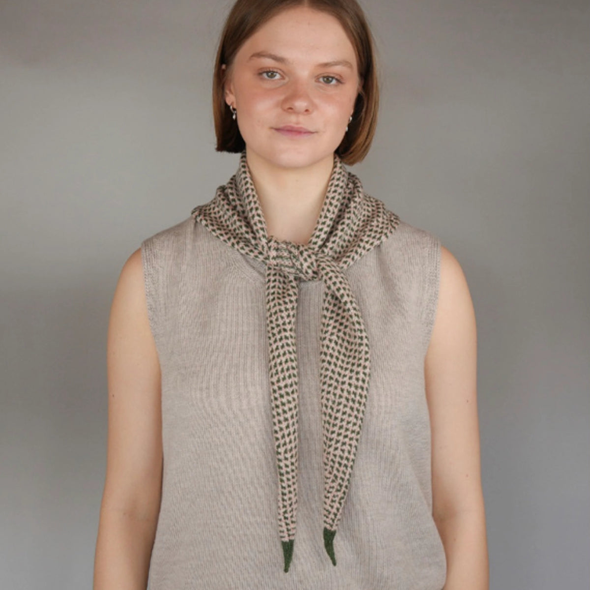 Knit Shepherd Waitemata Merino Neckerchief - Spring Totara Green