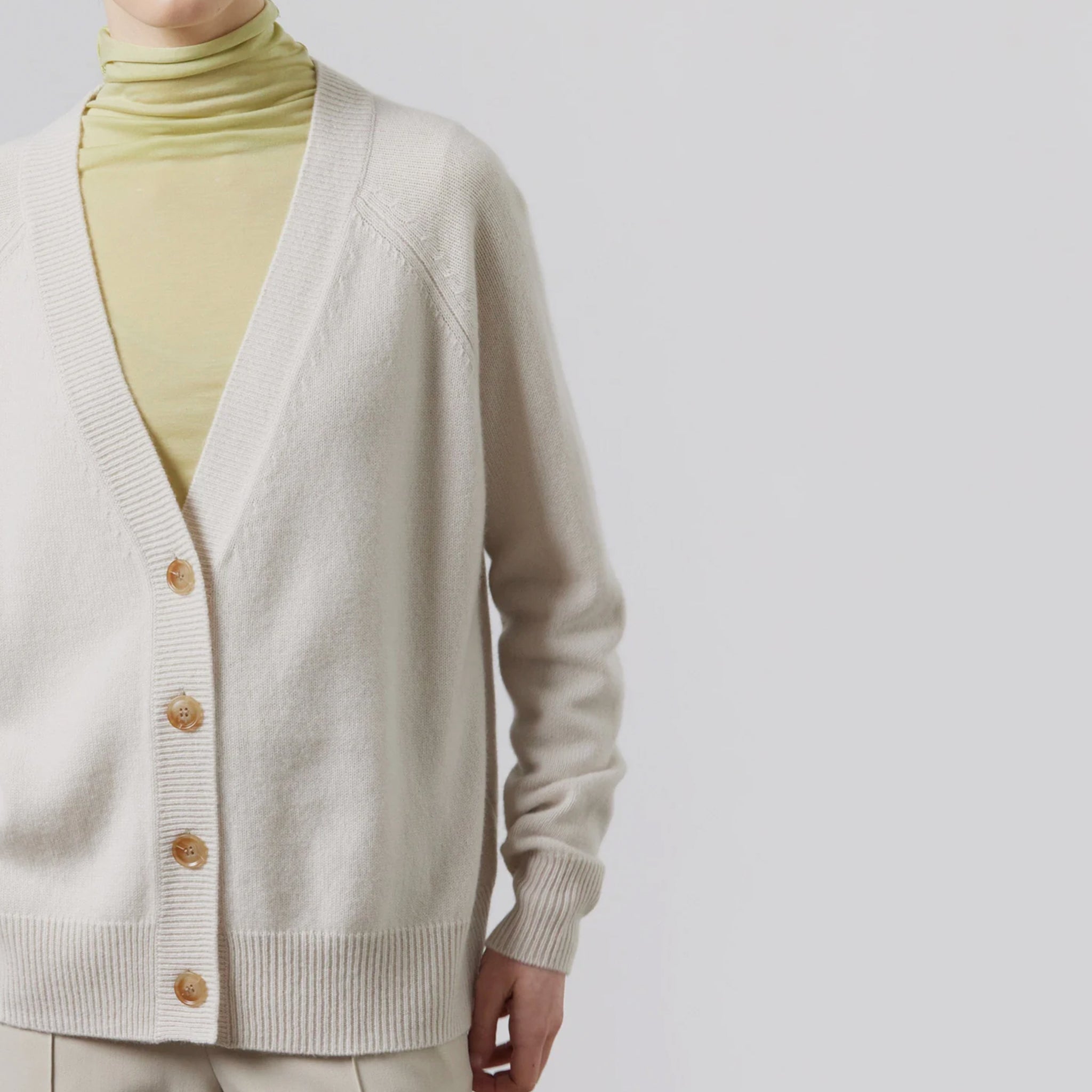 Laing Lauren Cashmere Cardigan - Putty