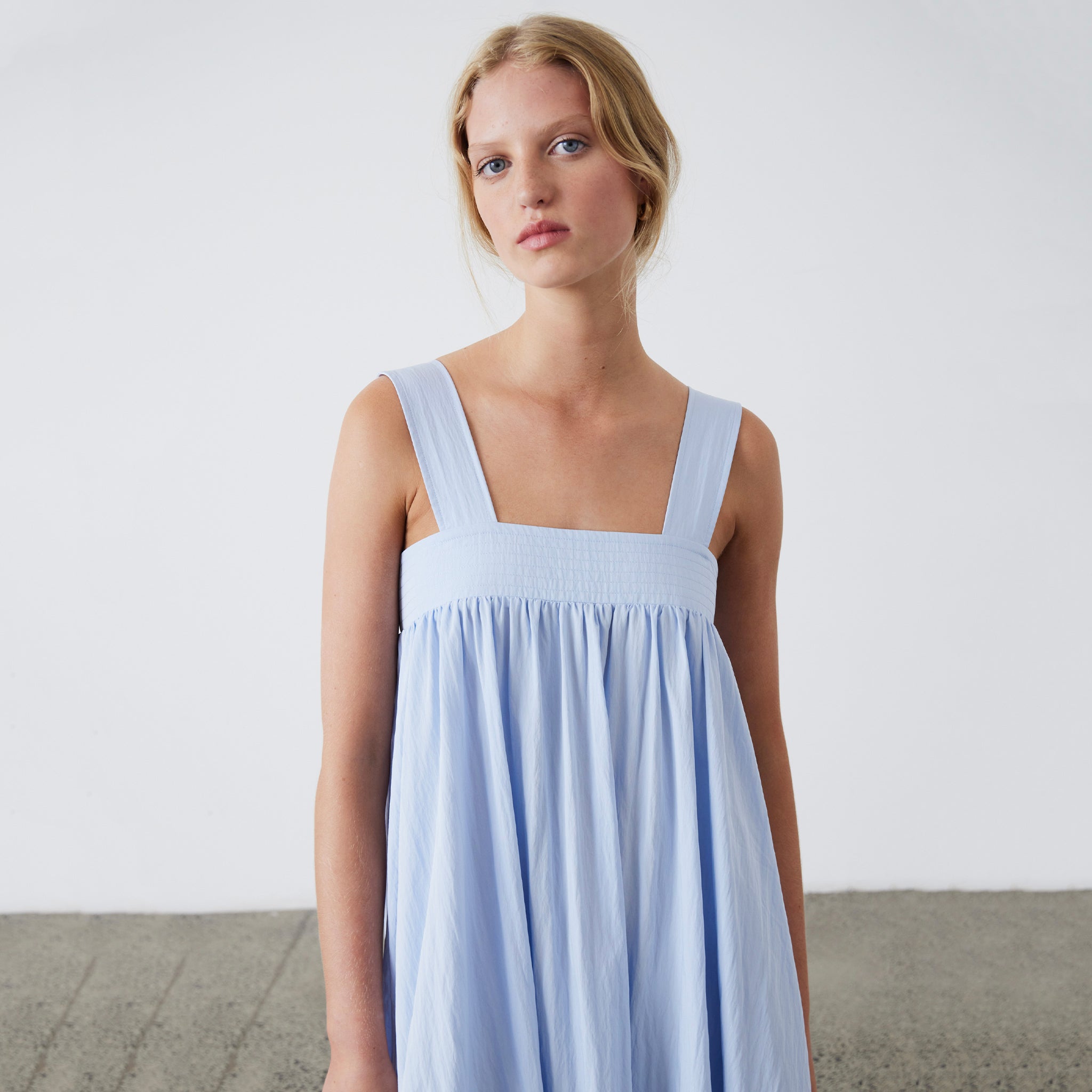 Laing Ana Dress - Dusty Blue