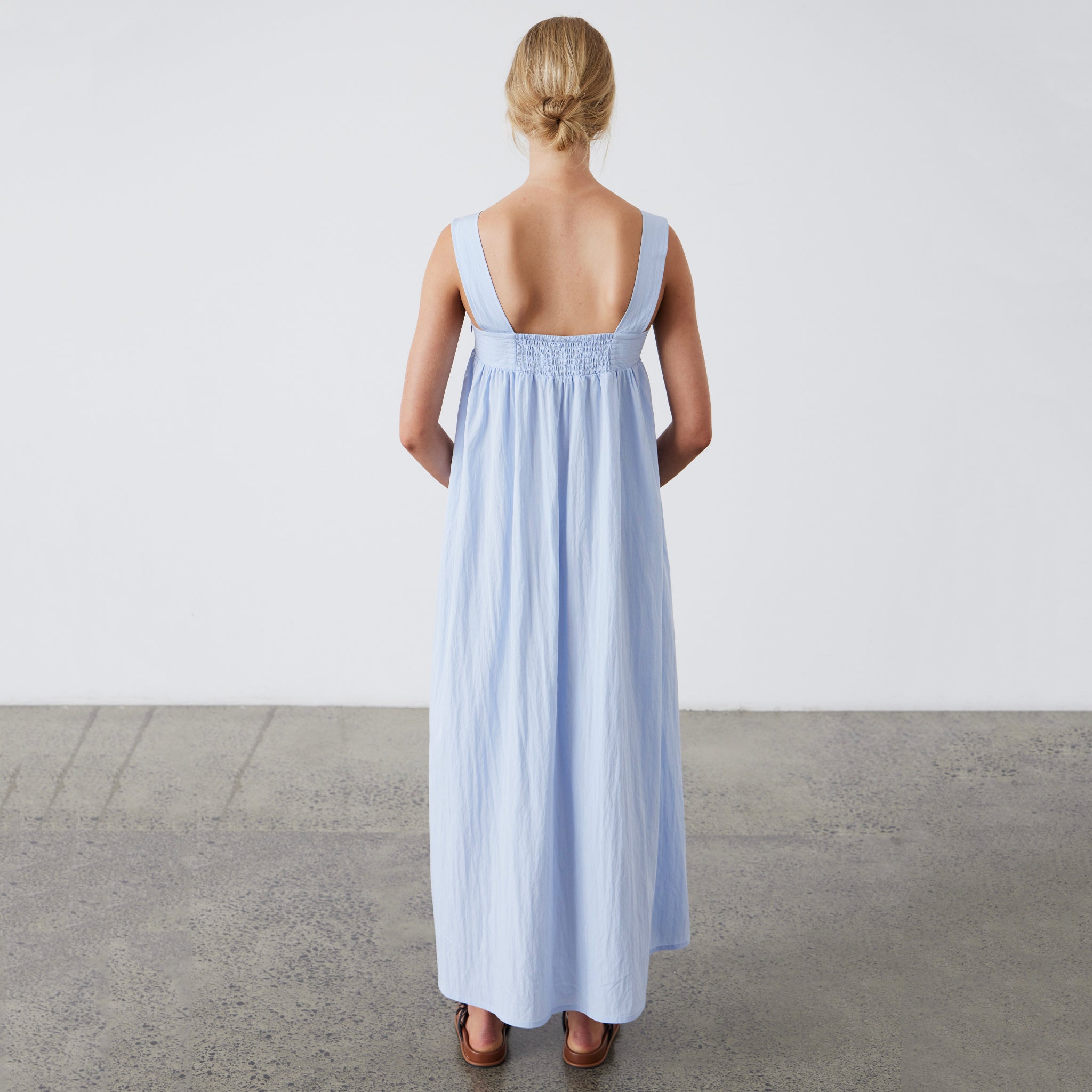 Laing Ana Dress - Dusty Blue