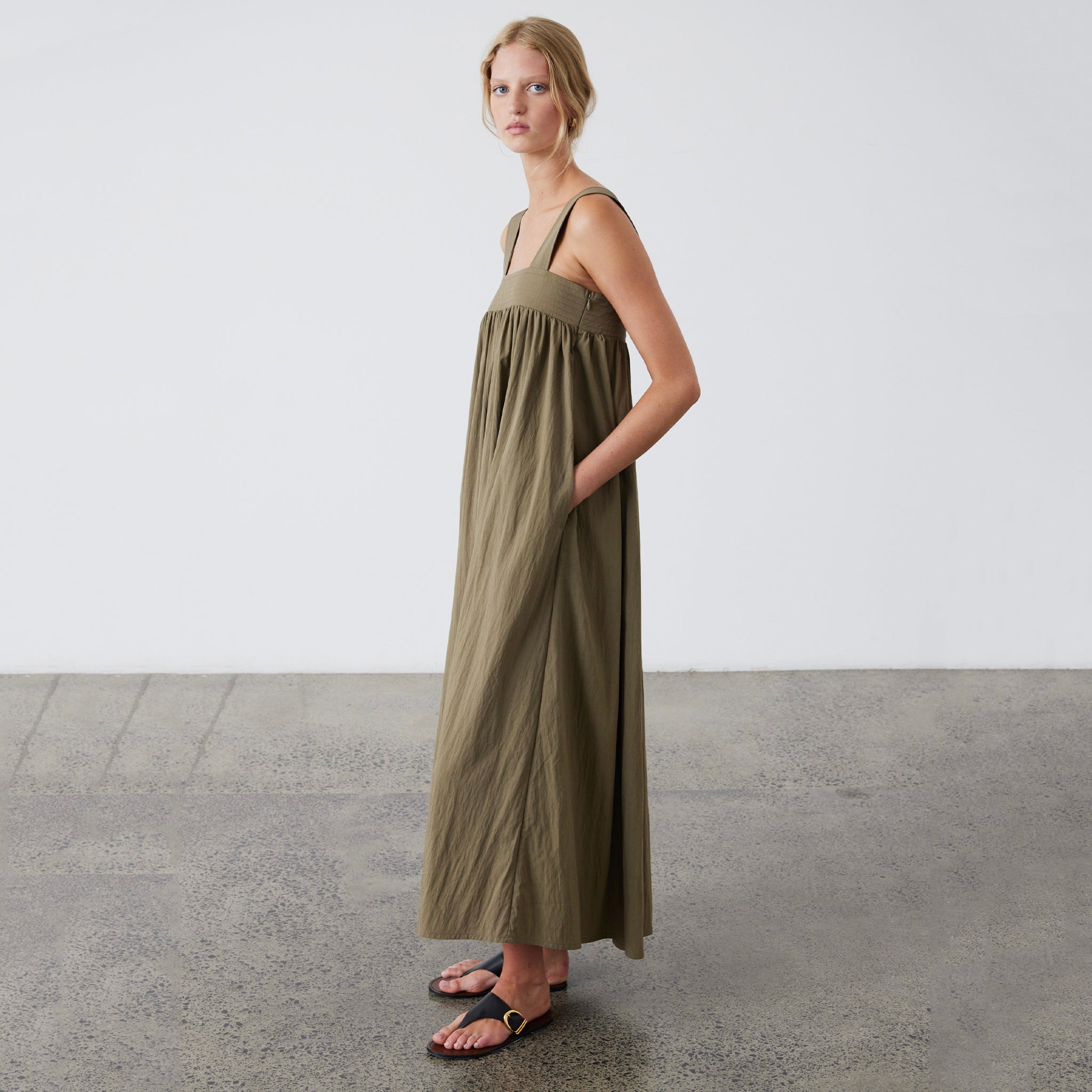 Laing Ana Dress - Khaki