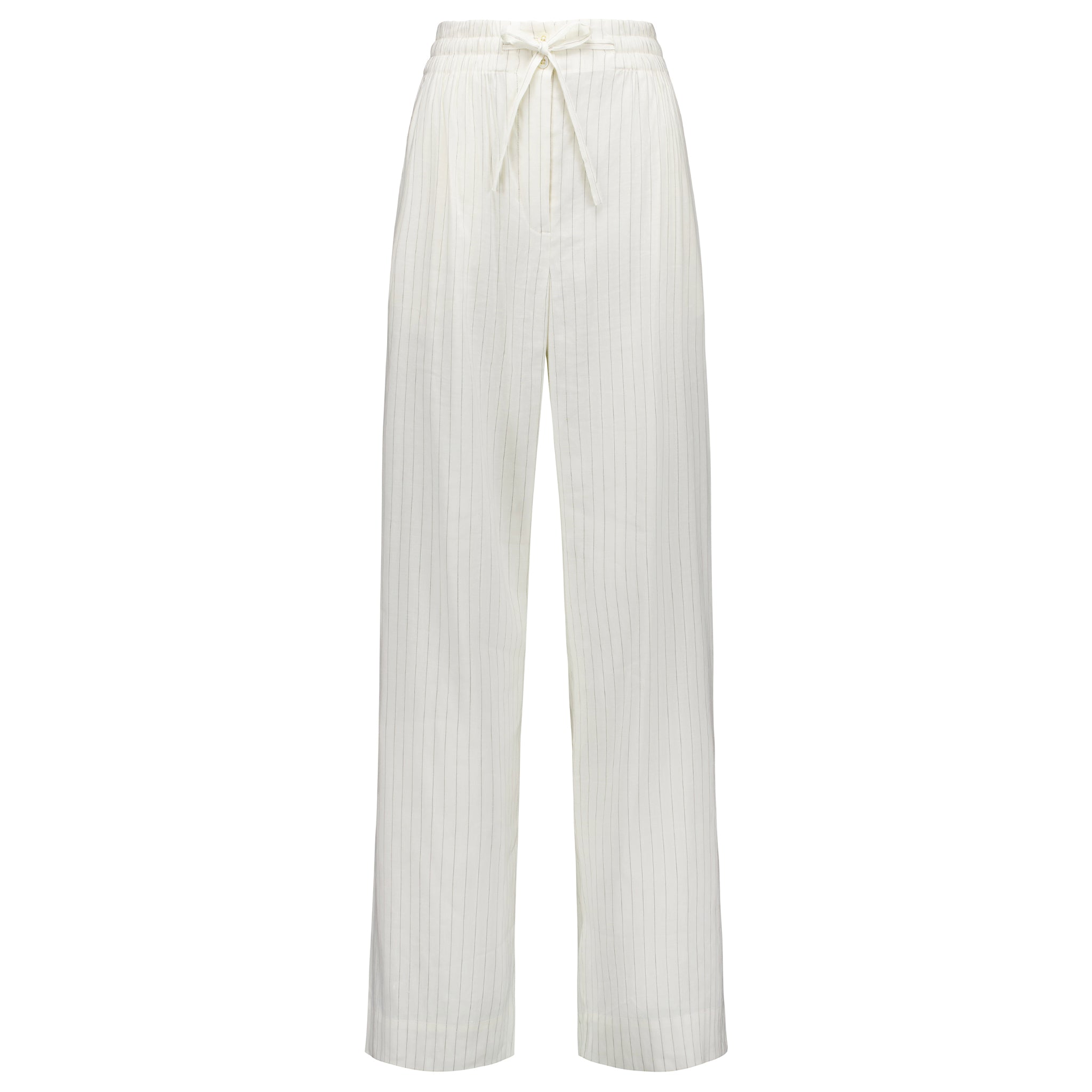 Laing Jacque Linen Pants - Ecru Stripe