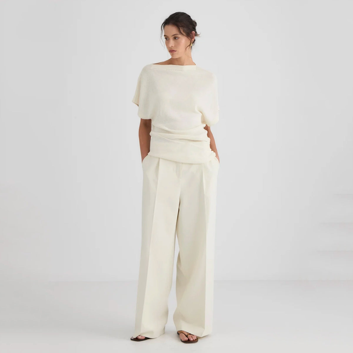 Laing Luna Boat Neck Knit - Vanilla