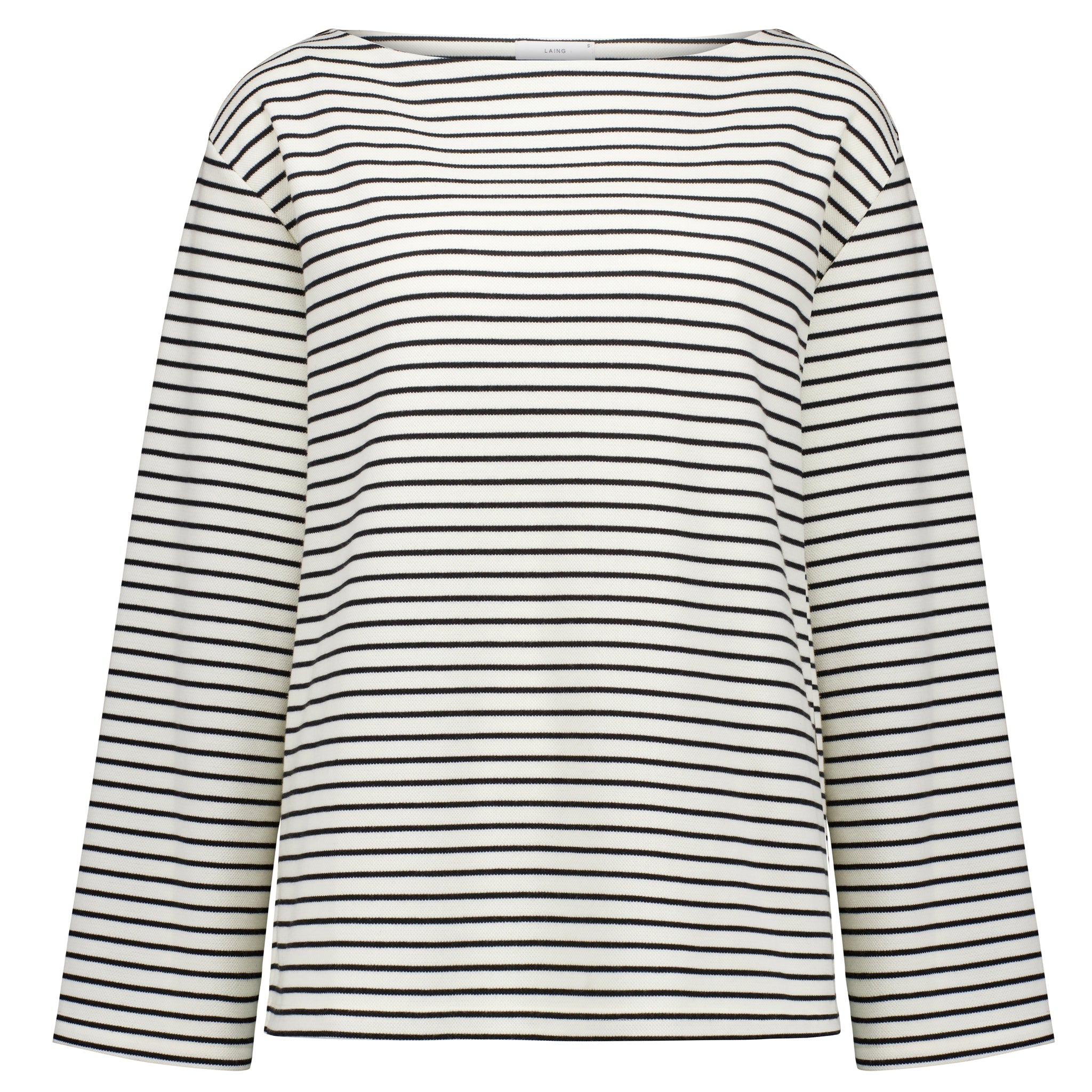 Laing Pablo Sweatshirt - Black / Ecru Stripe