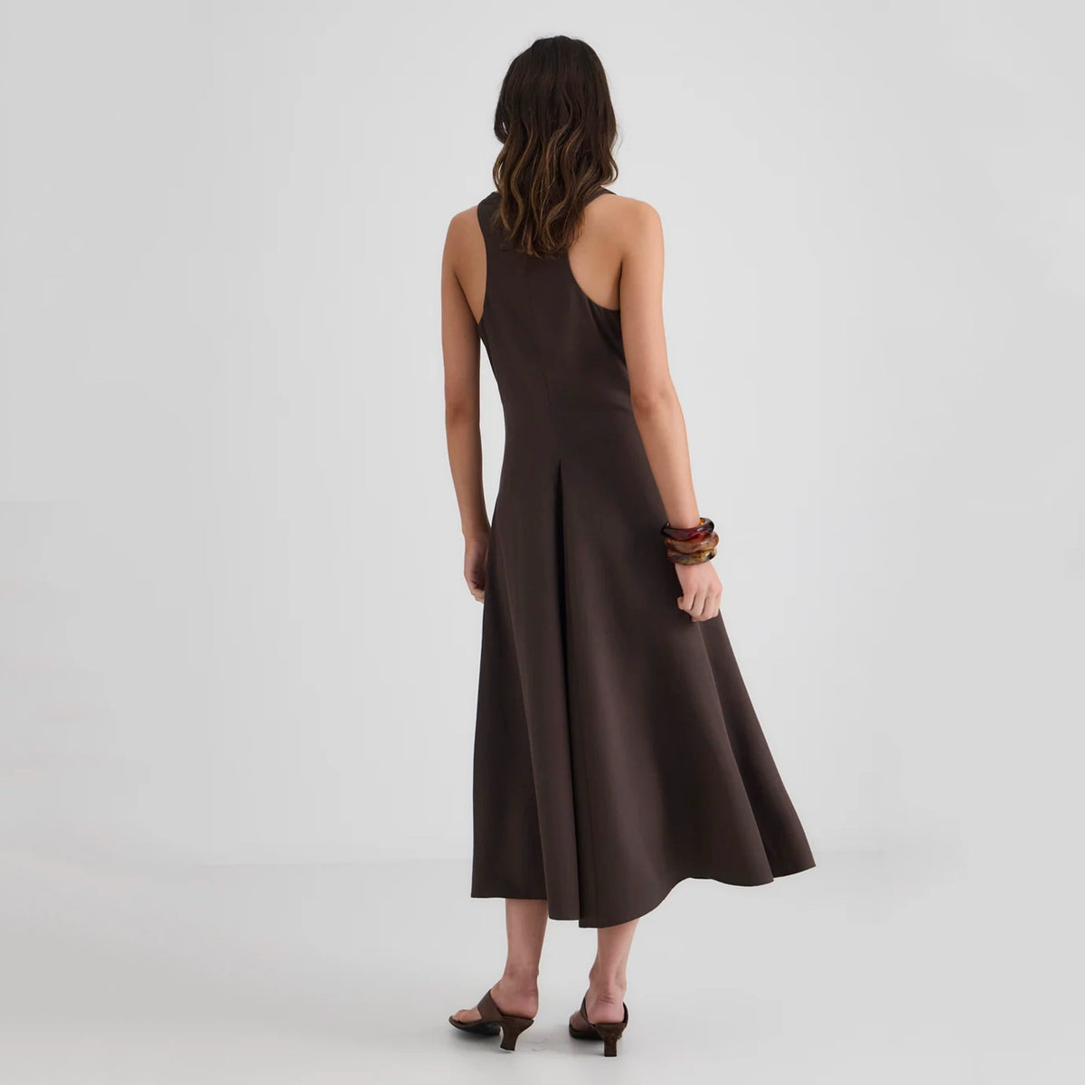 Laing Penelope Pleat Dress - Mushroom