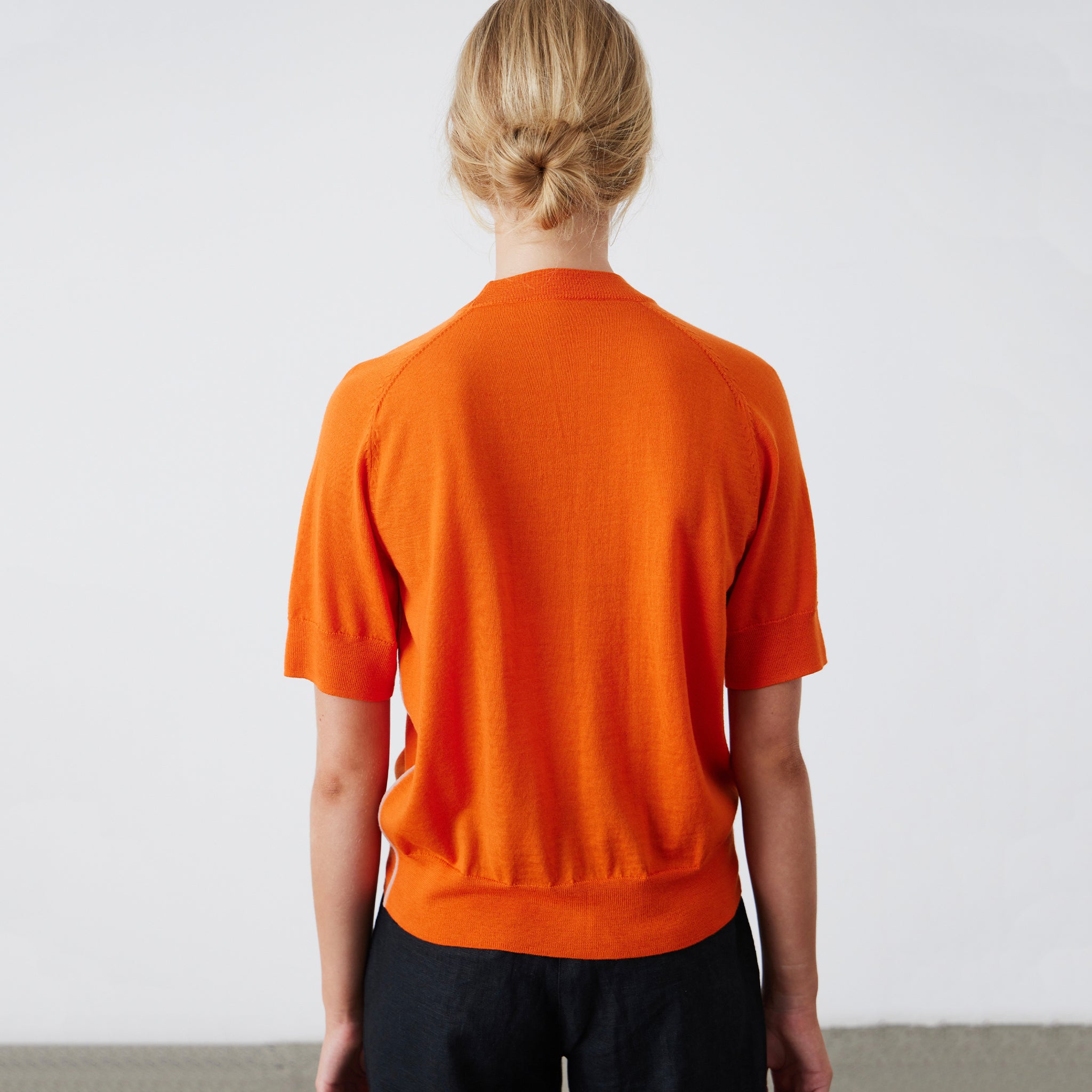 Laing Ultimate Merino Knit T-Shirt - Flame