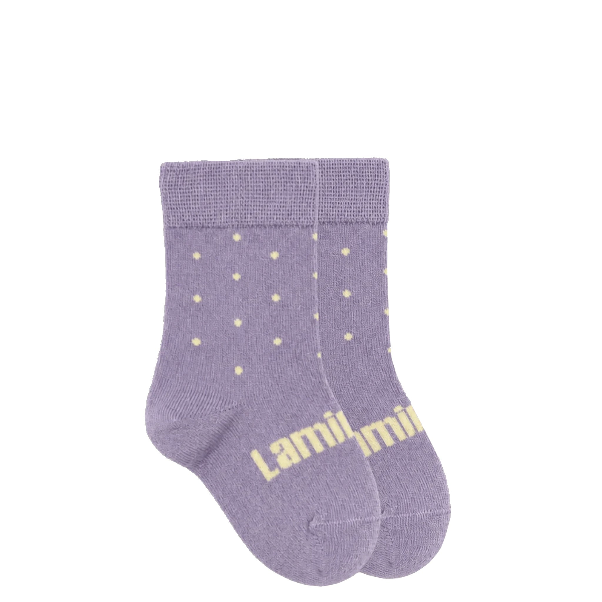 Lamington Merino Crew Baby Socks - Wildflower