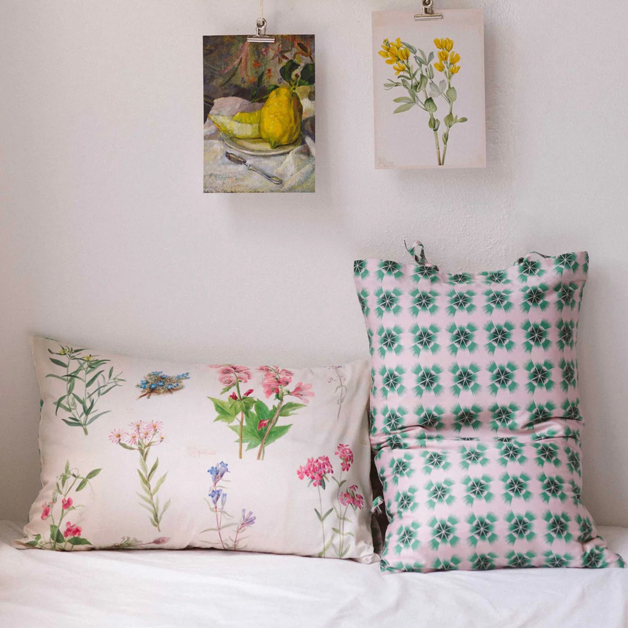 Lazybones Organic Cotton Pillowslip Set - Mary VW - Tea Pea Home