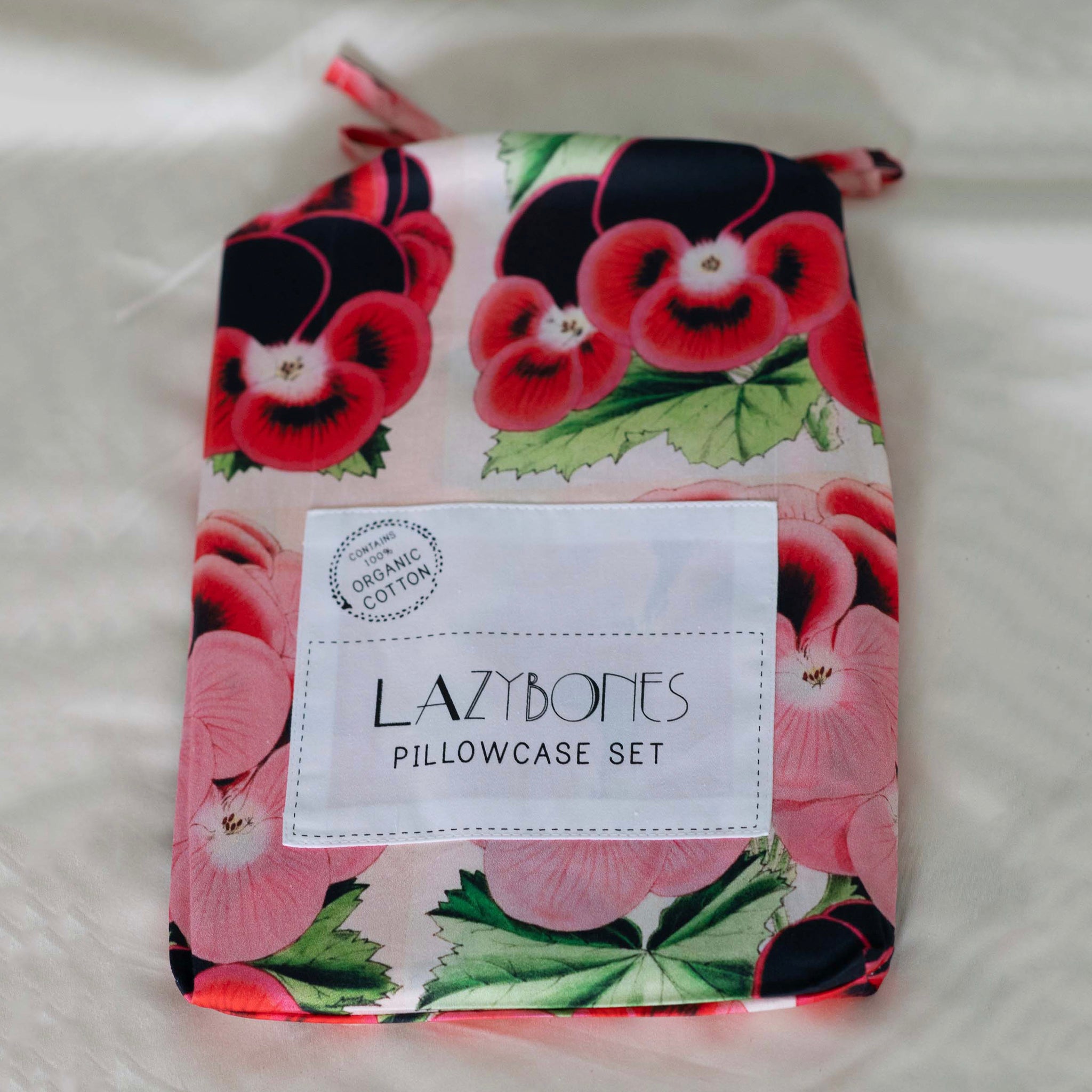 Lazybones Organic Cotton Pillowslip Set - Blossomy