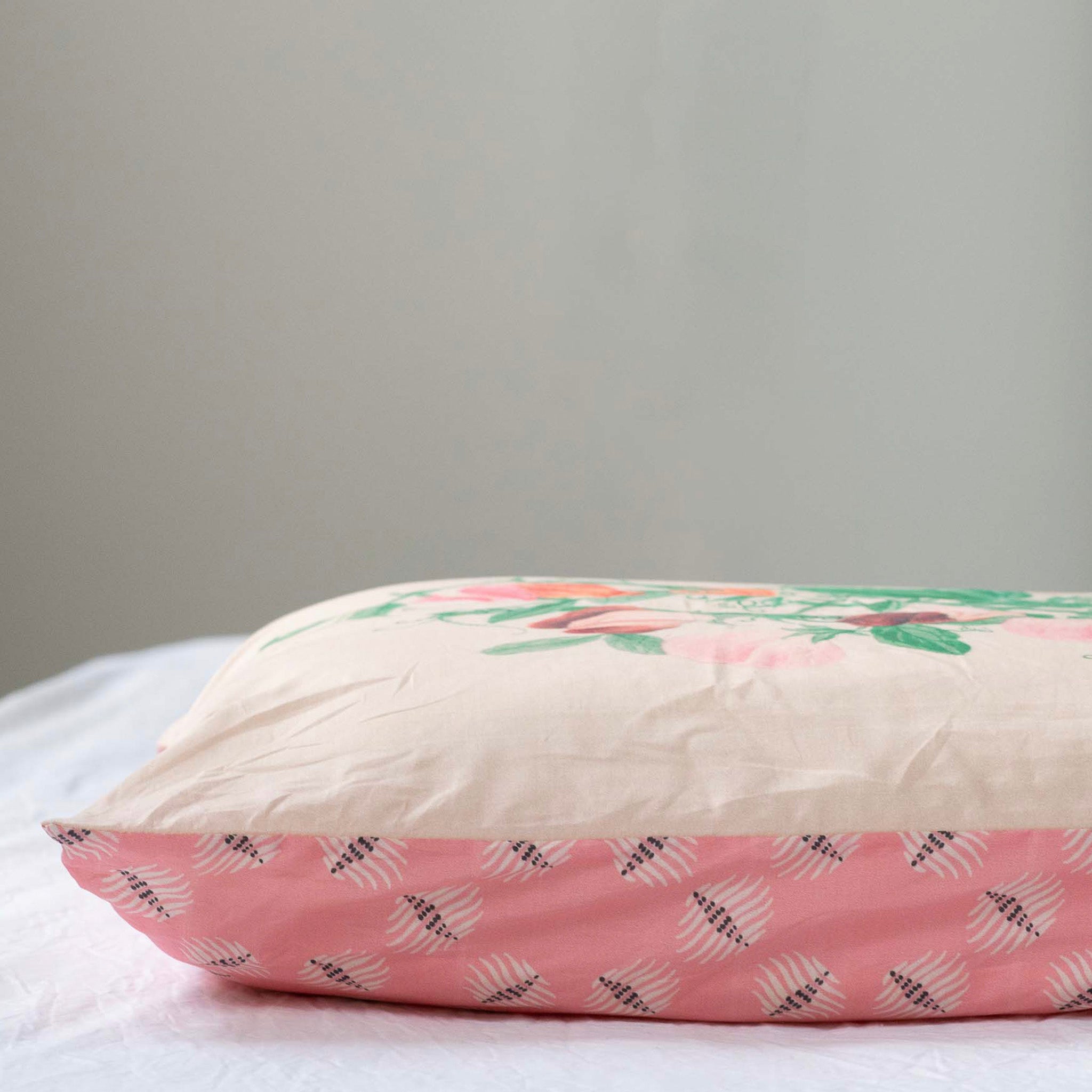 Lazybones Organic Cotton Pillowslip Set - Sweetpea
