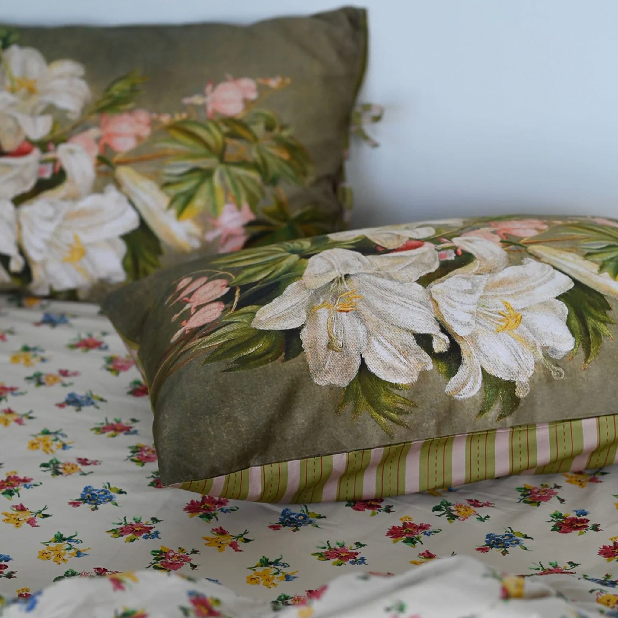 Lazybones Organic Cotton Pillowslip Set - Tiger Lilies