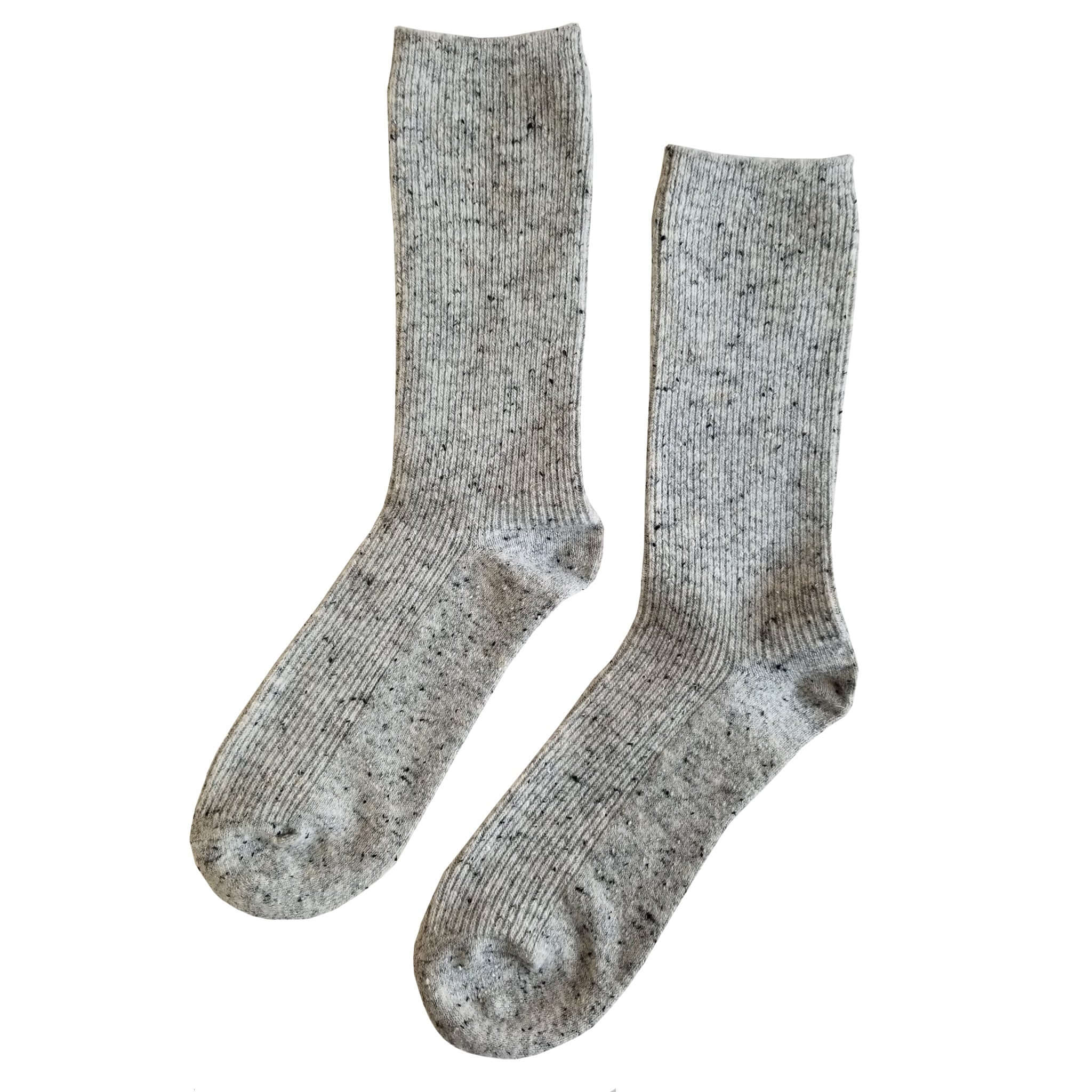 Le Bon Shoppe Snow Socks - Cookies & Cream, cozy wool blend socks for winter footwear.