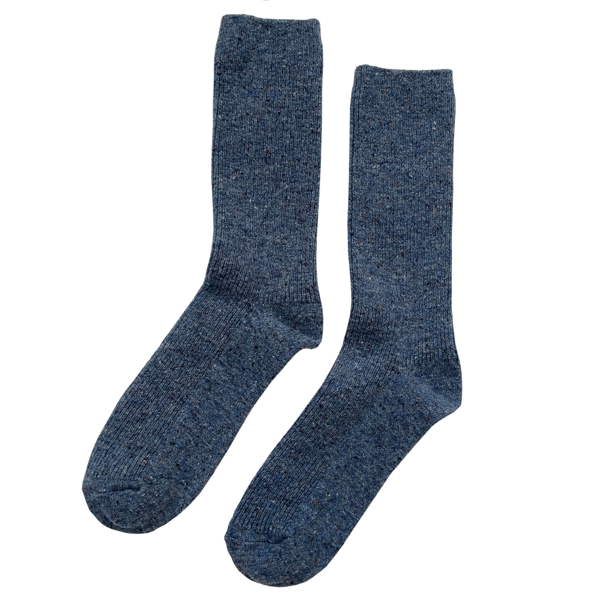 Le Bon Shoppe Snow Socks - Denim, wool blend socks perfect for winter footwear with extra length for warmth.