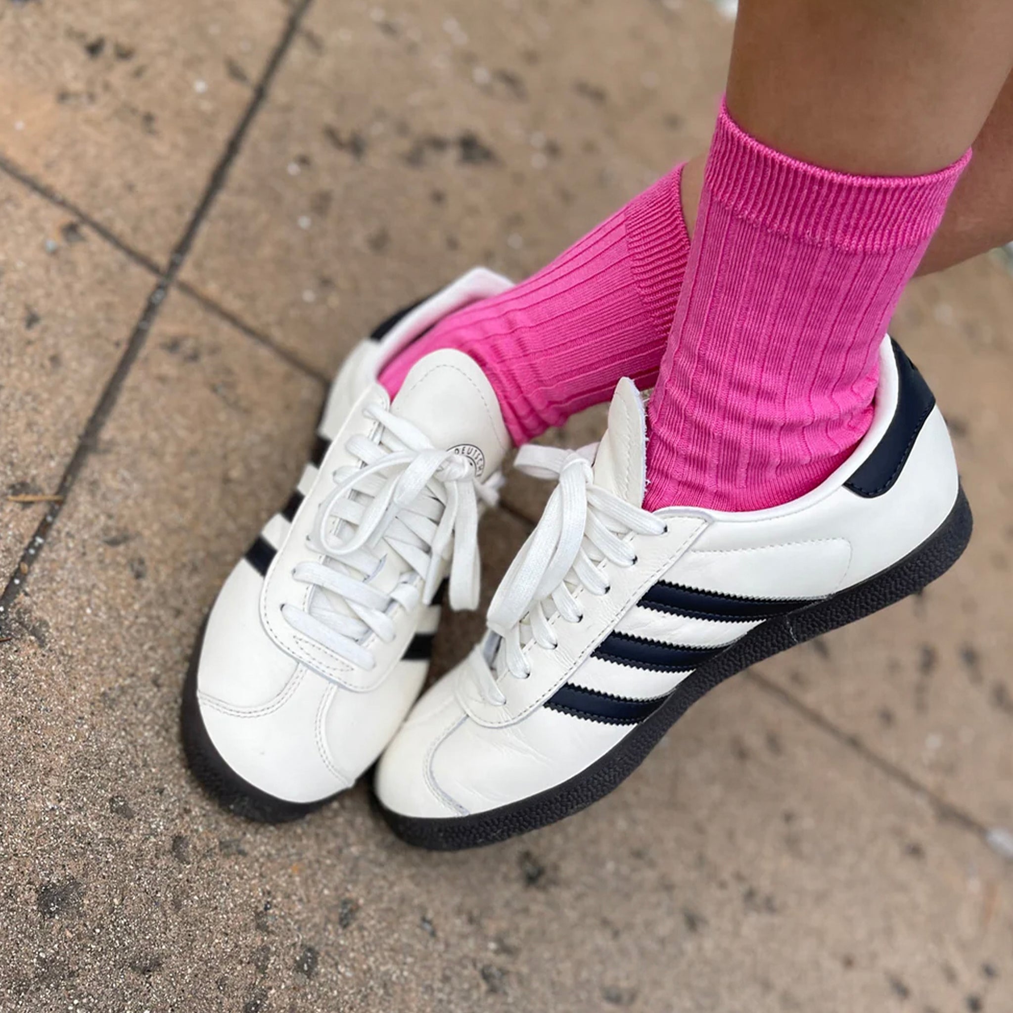 Le Bon Shoppe Her Cotton Socks - Bright Pink