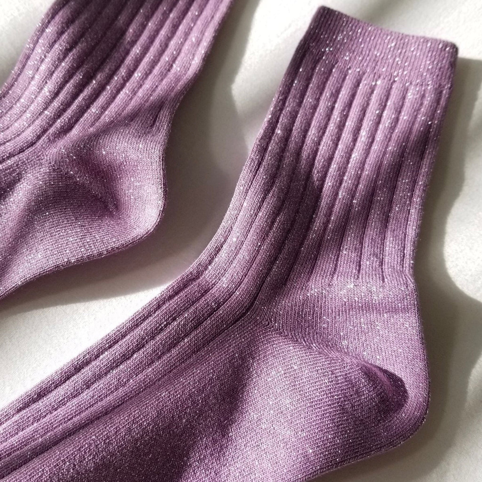 Le Bon Shoppe LA Her Lurex Socks - Lilac Glitter - Tea Pea Home