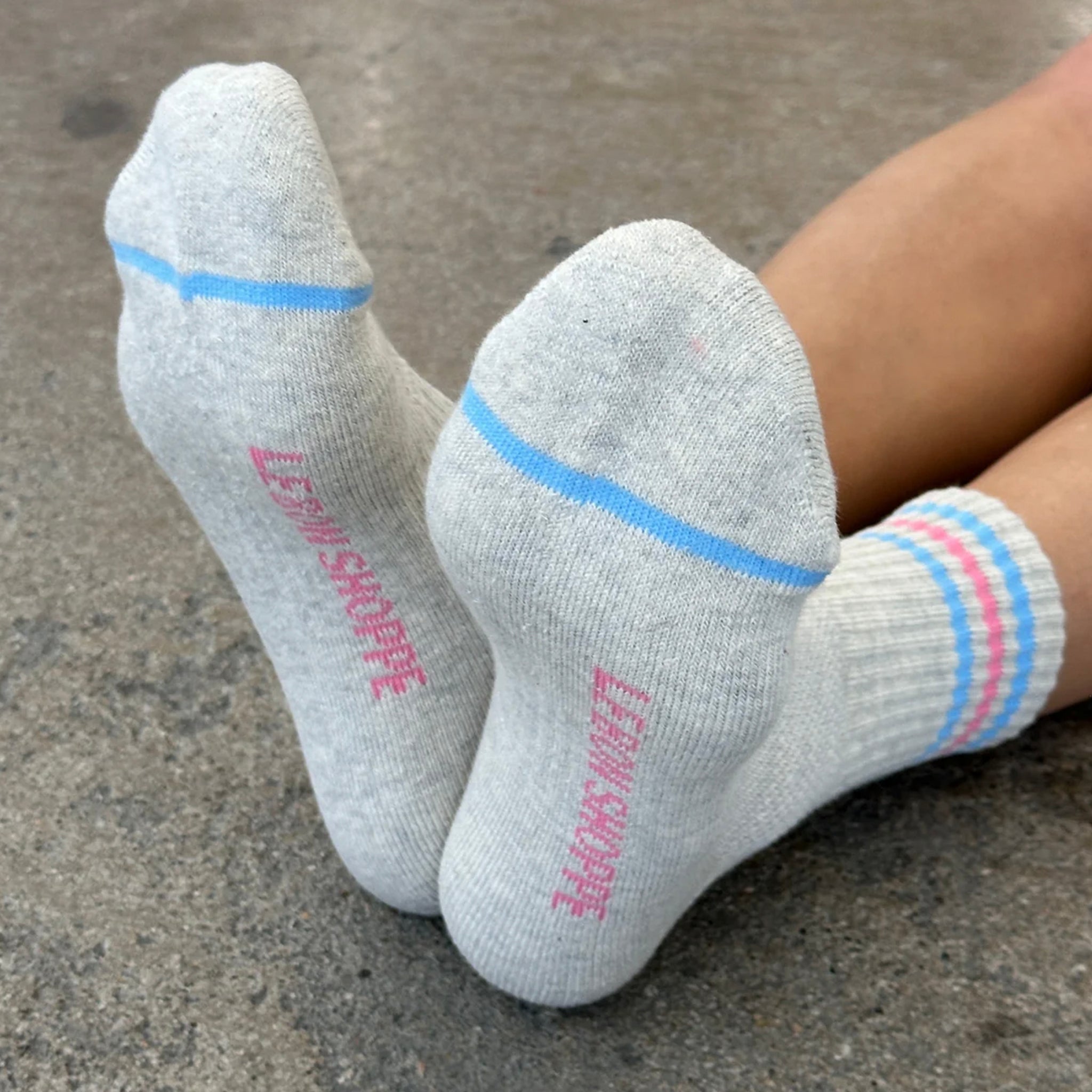 Le Bon Shoppe Girlfriend Socks - Bright Grey