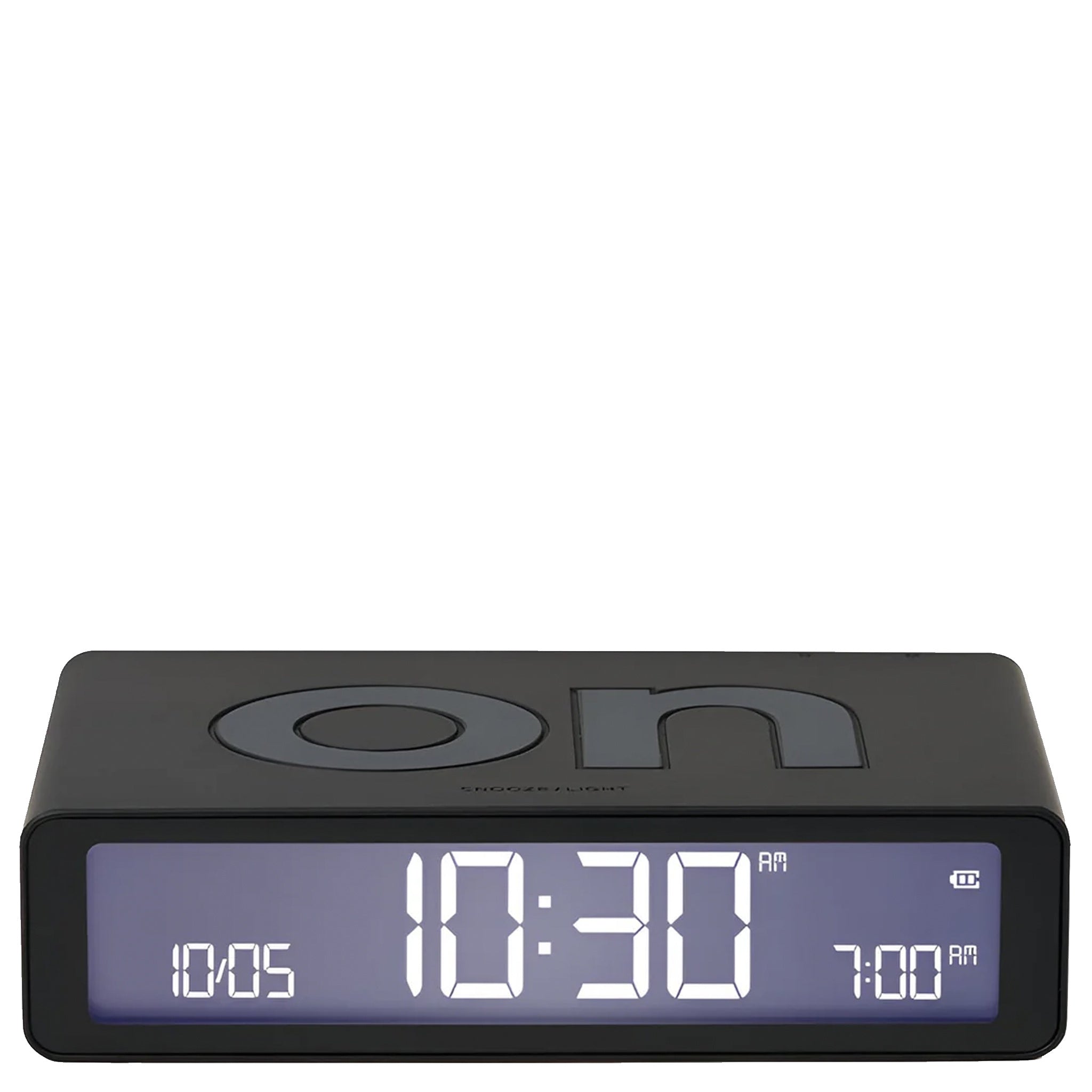 Lexon Flip Classic Reversible LCD Alarm Clock - Black