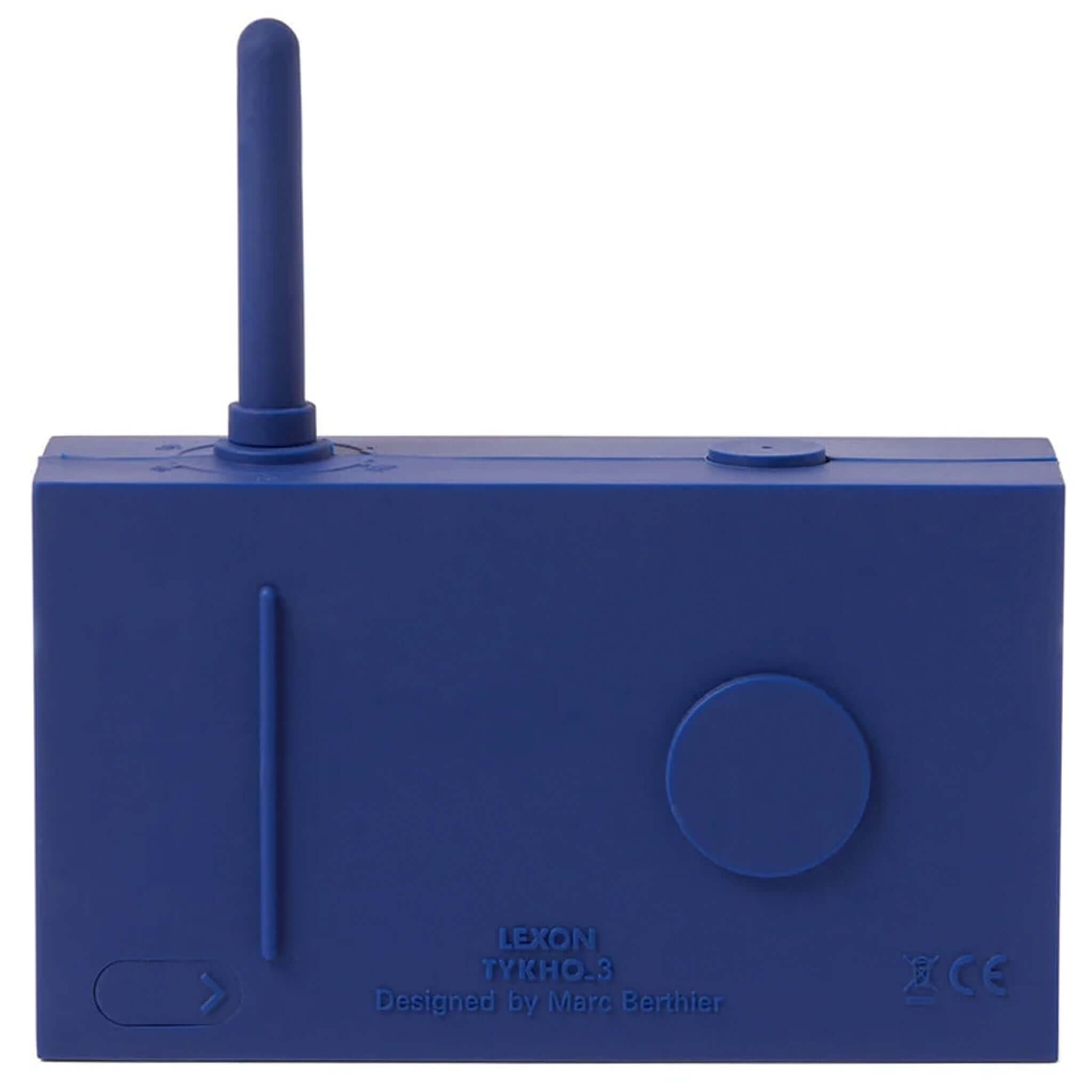 Lexon TYKHO 3 FM Radio & Bluetooth Speaker - Dark Blue, retro design with modern features.