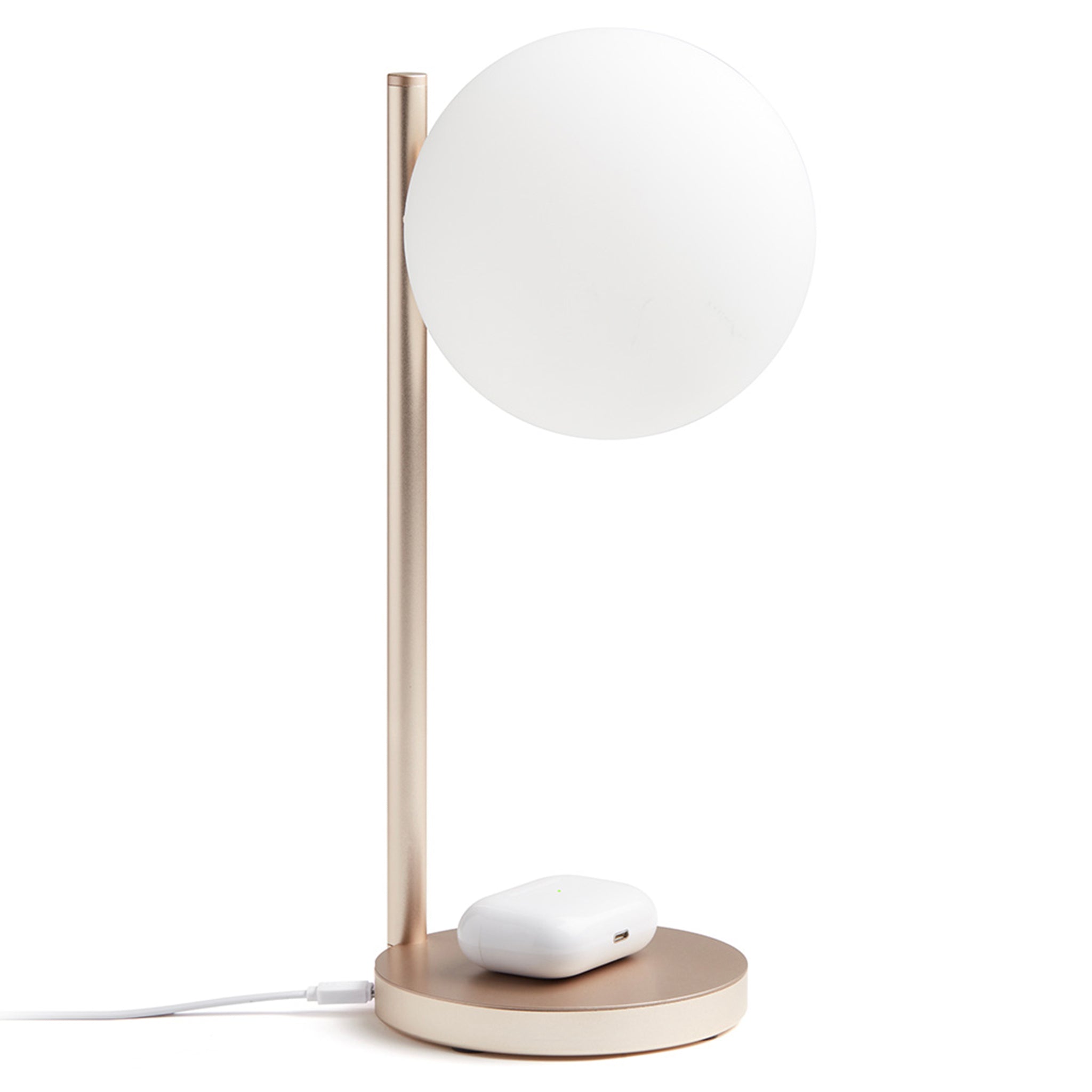Lexon Bubble LED Lamp / Wireless Charger - Gold