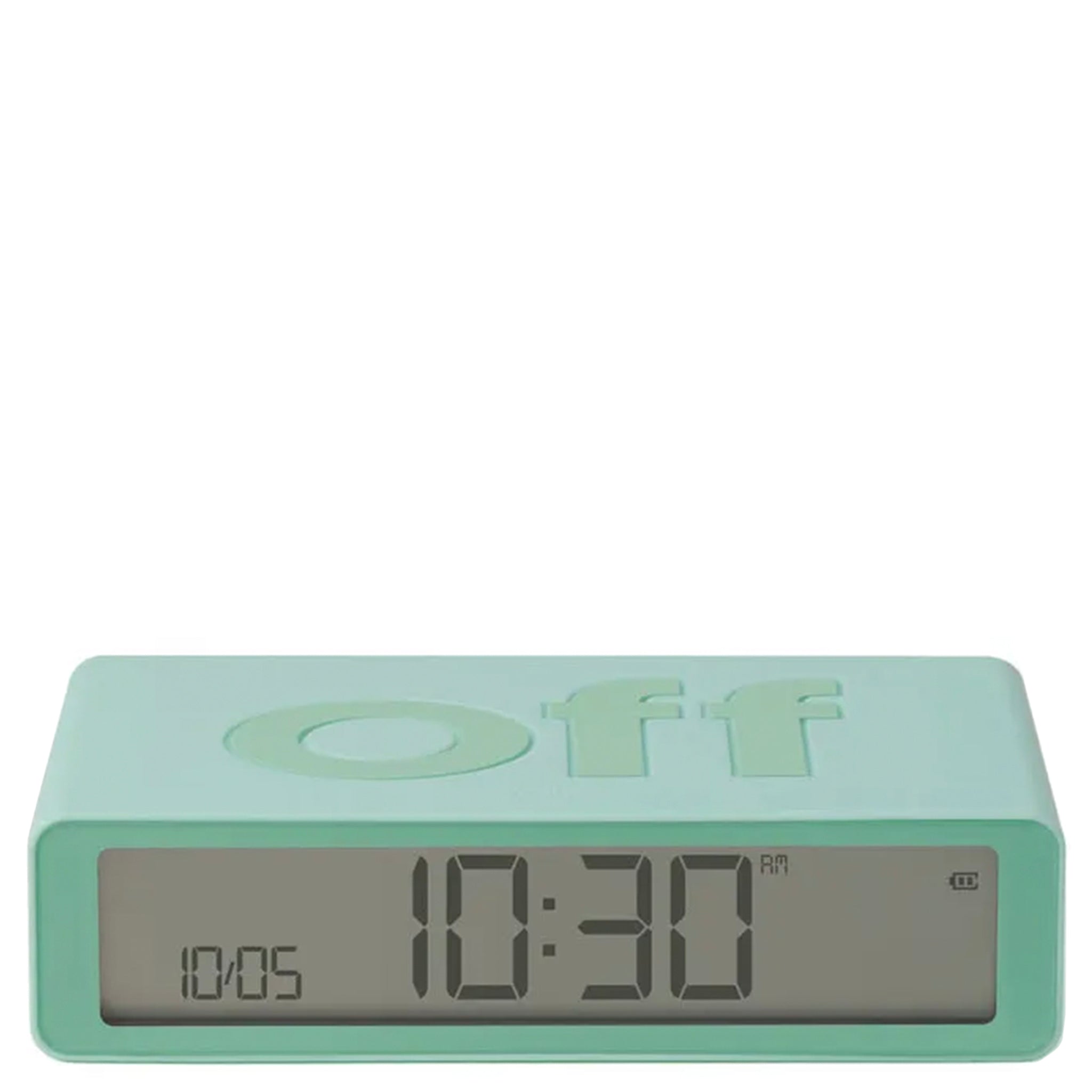Lexon Flip Classic Reversible LCD Alarm Clock - Mint