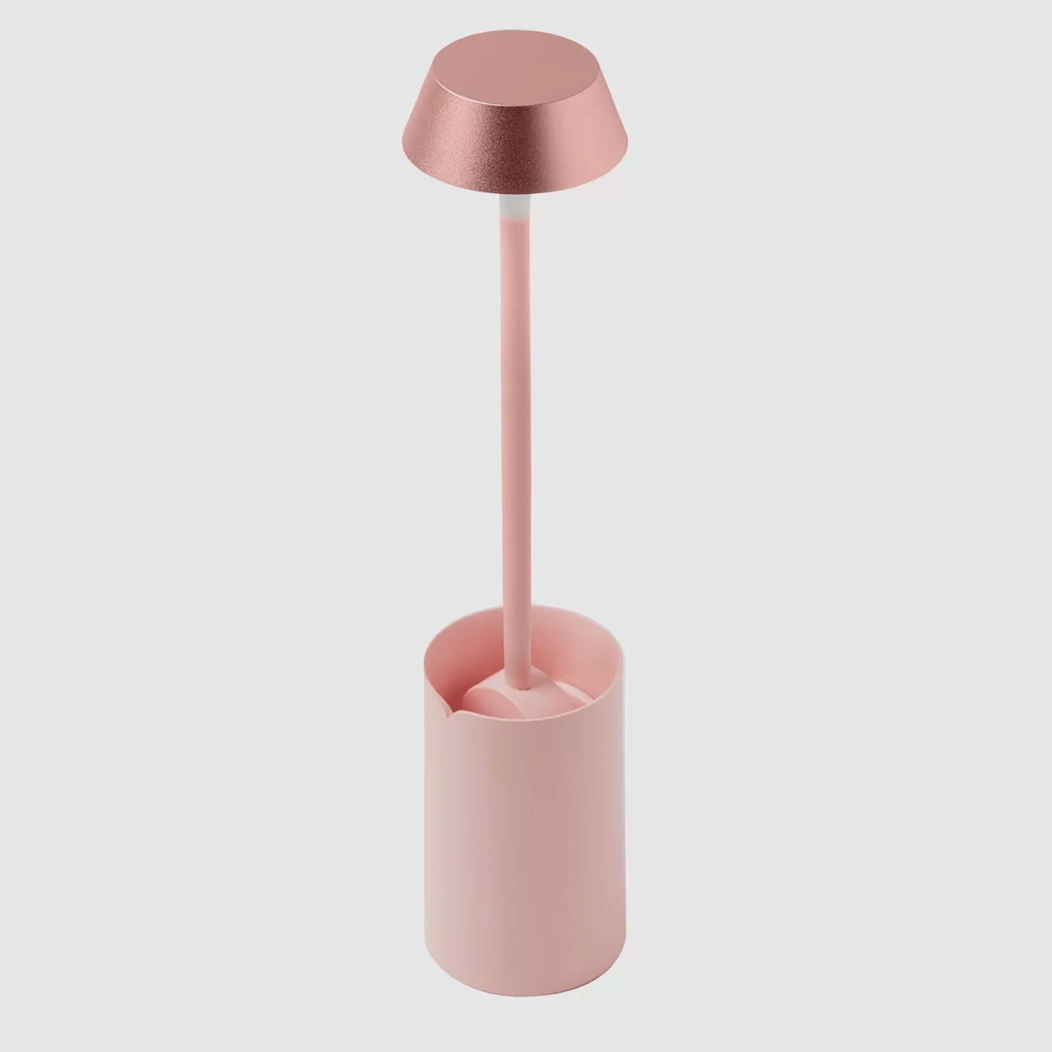 Lexon Mimi Clip-on Reading Lamp - Light Pink in elegant design with sleek aluminium lampshade.
