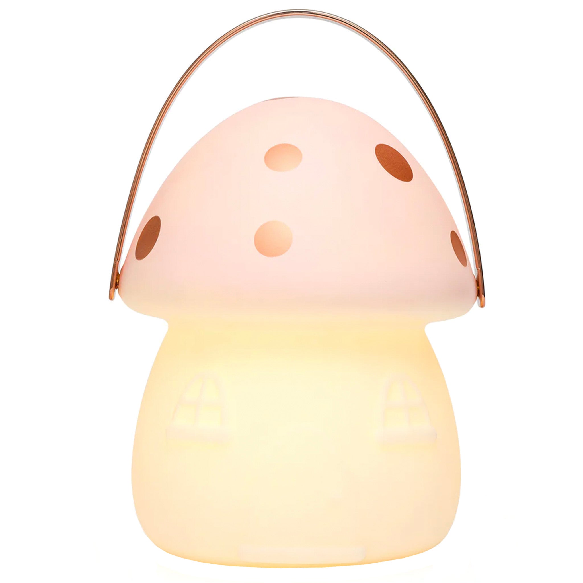 Little Belle Fairy House USB Charging LED Carry Lantern - Pink & Rose Gold