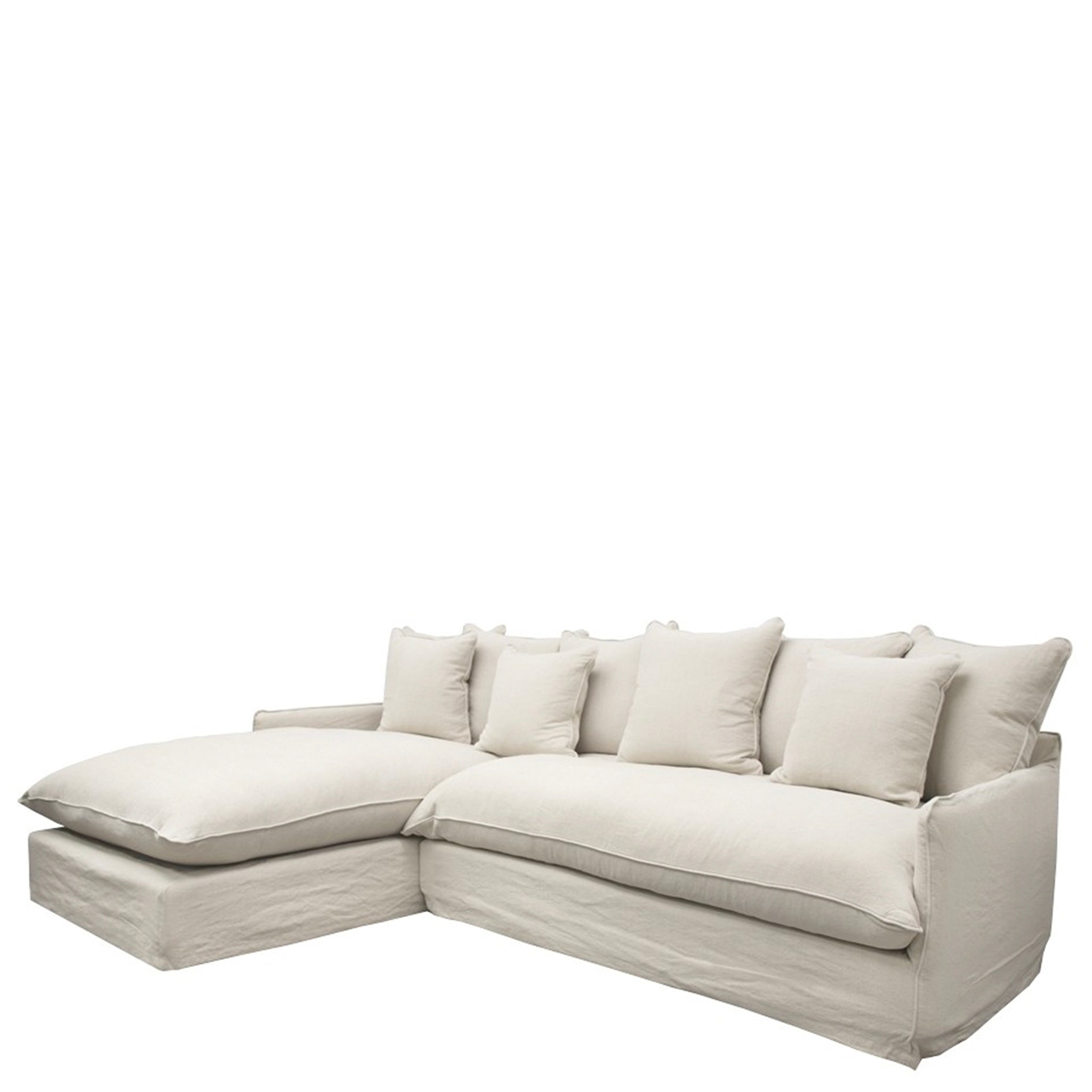 Lotus 2.5 Seater Modular Sofa with L/H Chaise - Oatmeal