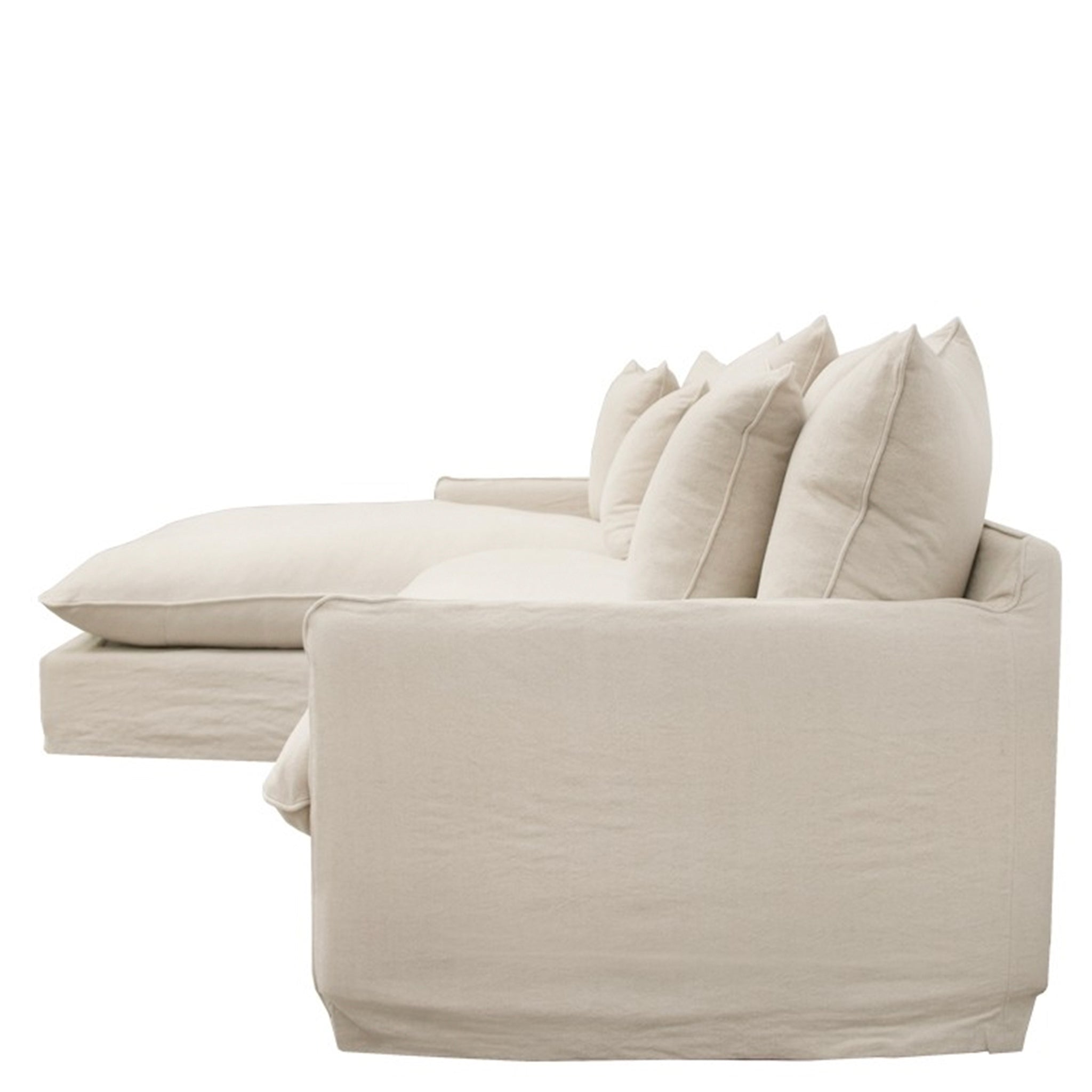 Lotus 2.5 Seater Modular Sofa with L/H Chaise - Oatmeal