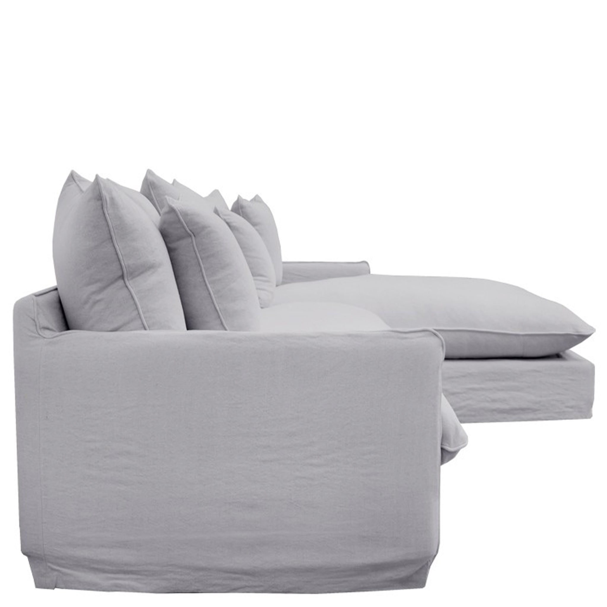 Lotus 2.5 Seater Modular Sofa with R/H Chaise - Cement