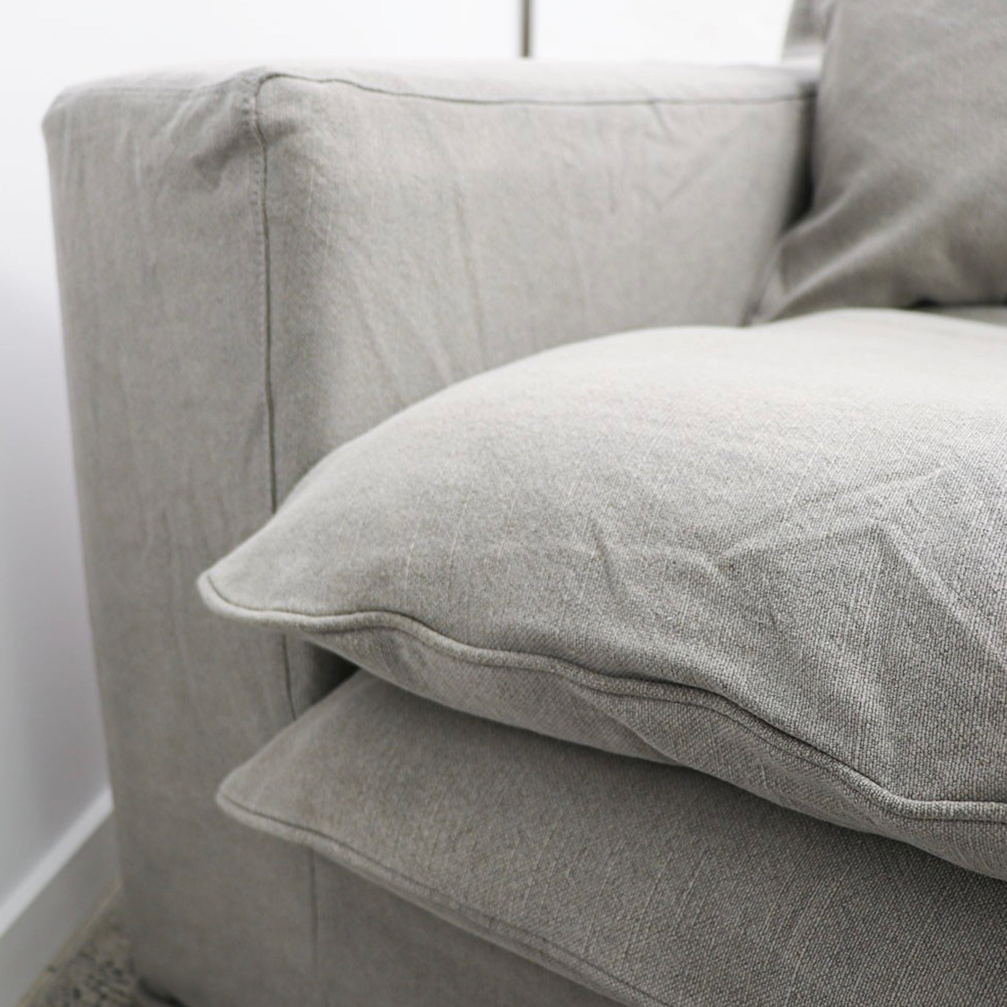 Lotus 2.5 Seater Modular Sofa with L/H Chaise - Cement