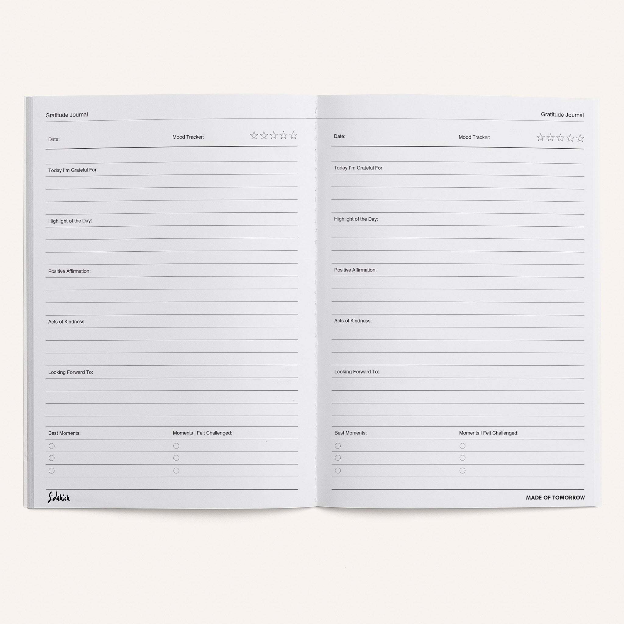 Made of Tomorrow Gratitude Journal