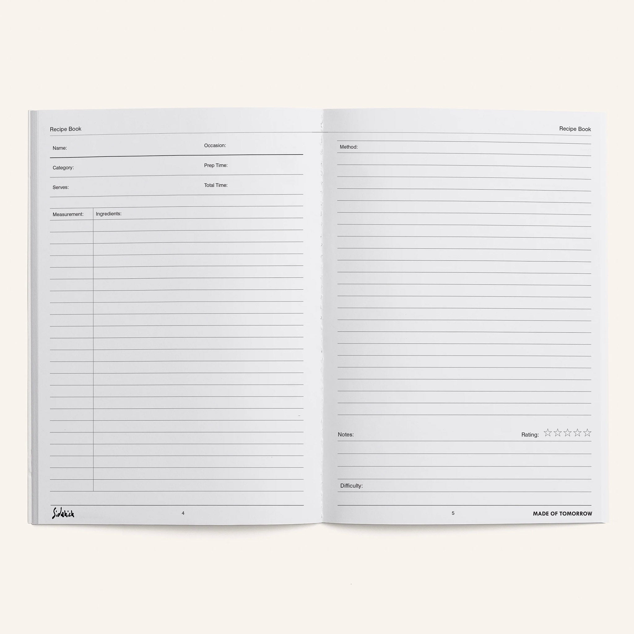 Made of Tomorrow Recipe Book