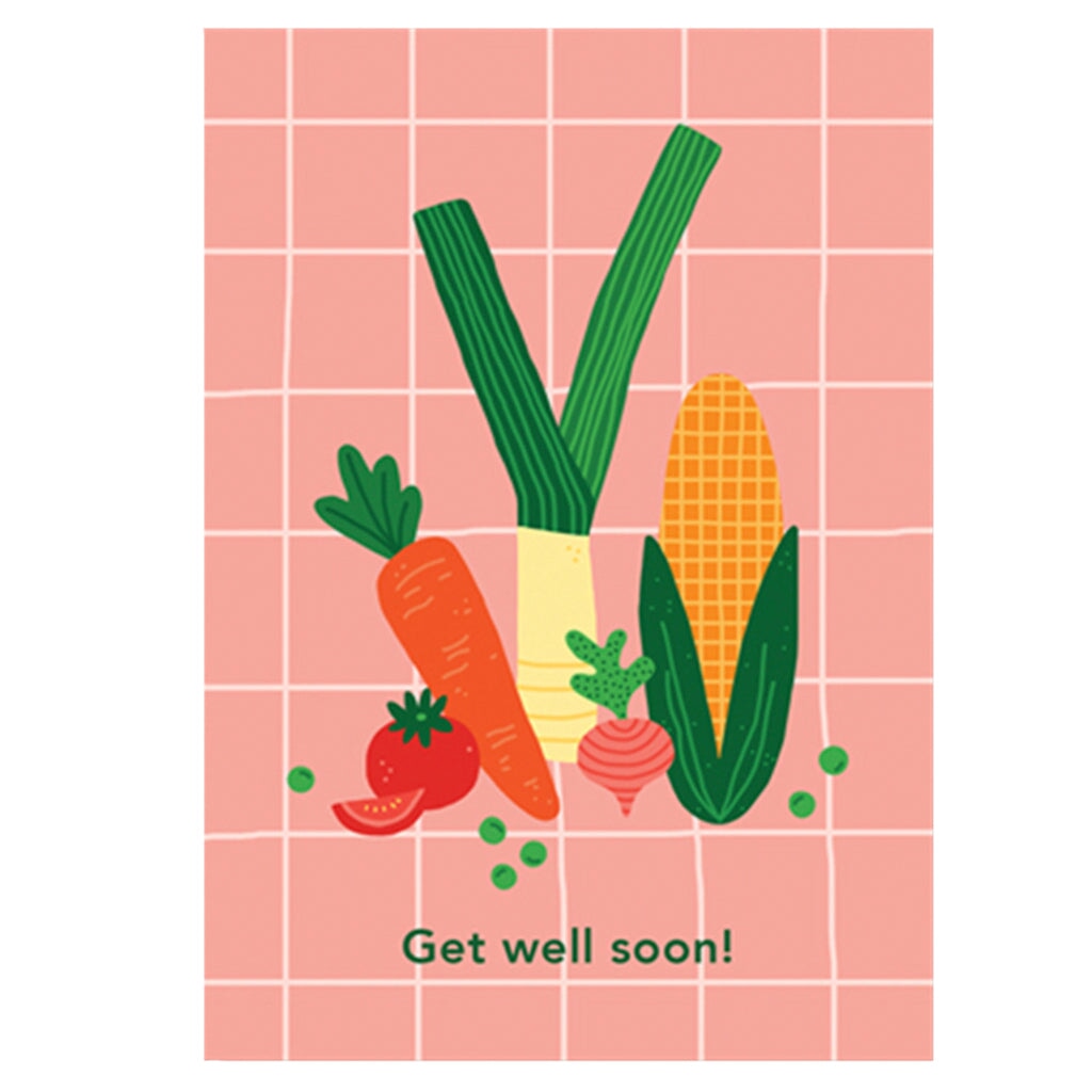 Made by Mimi Card - Get Well Soon Veges - Tea Pea Home